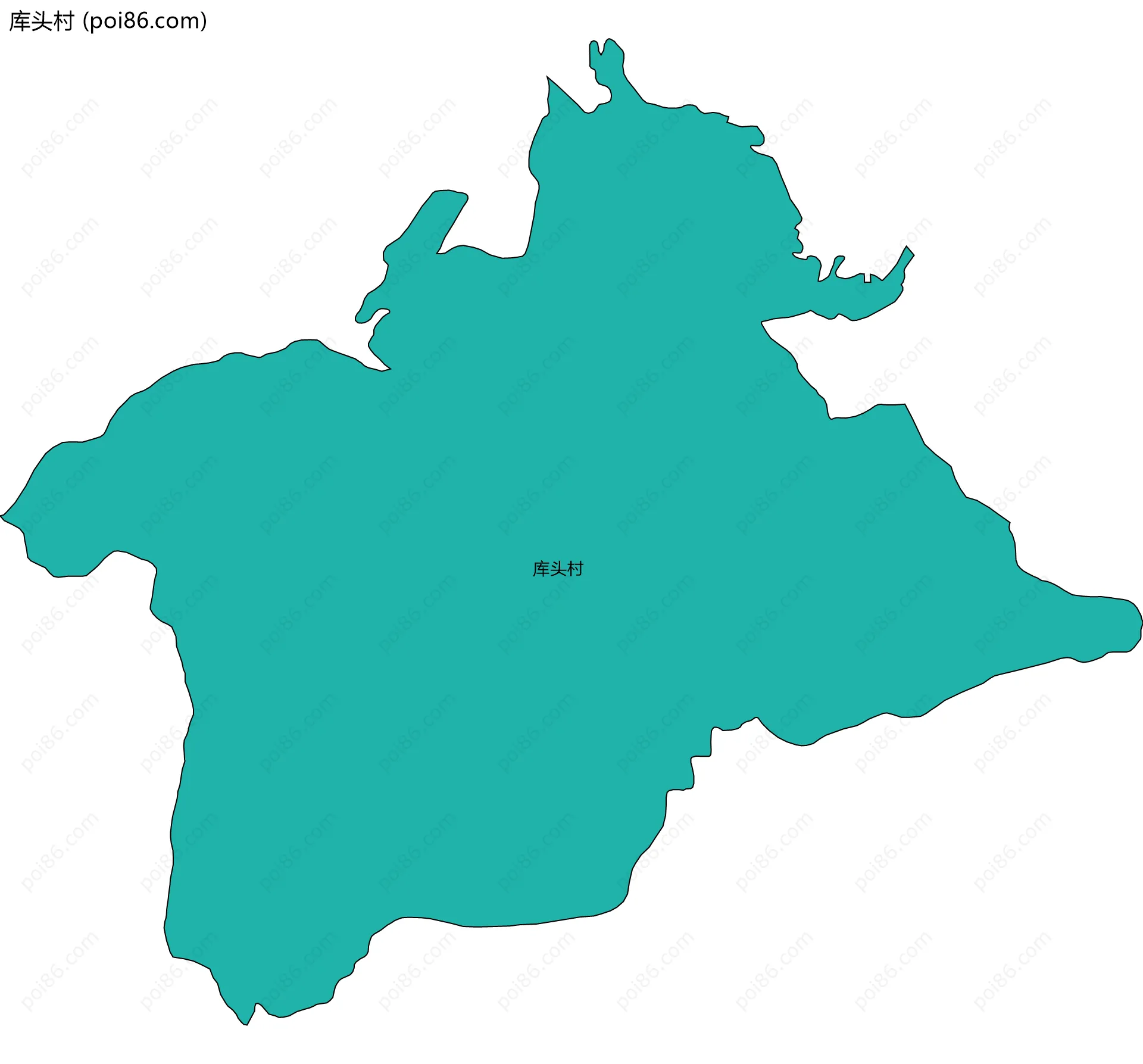 库头村边界地图