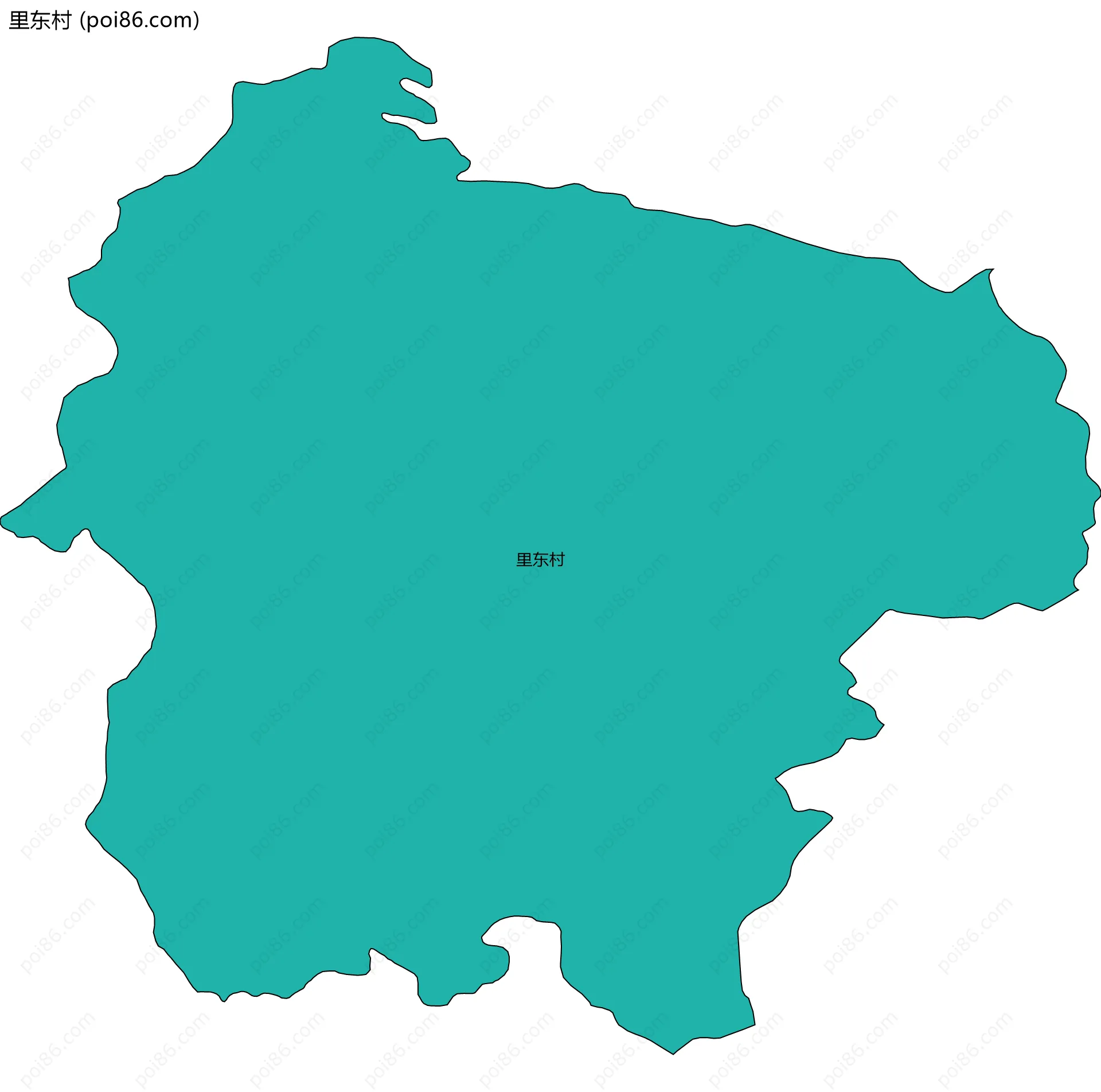 里东村边界地图
