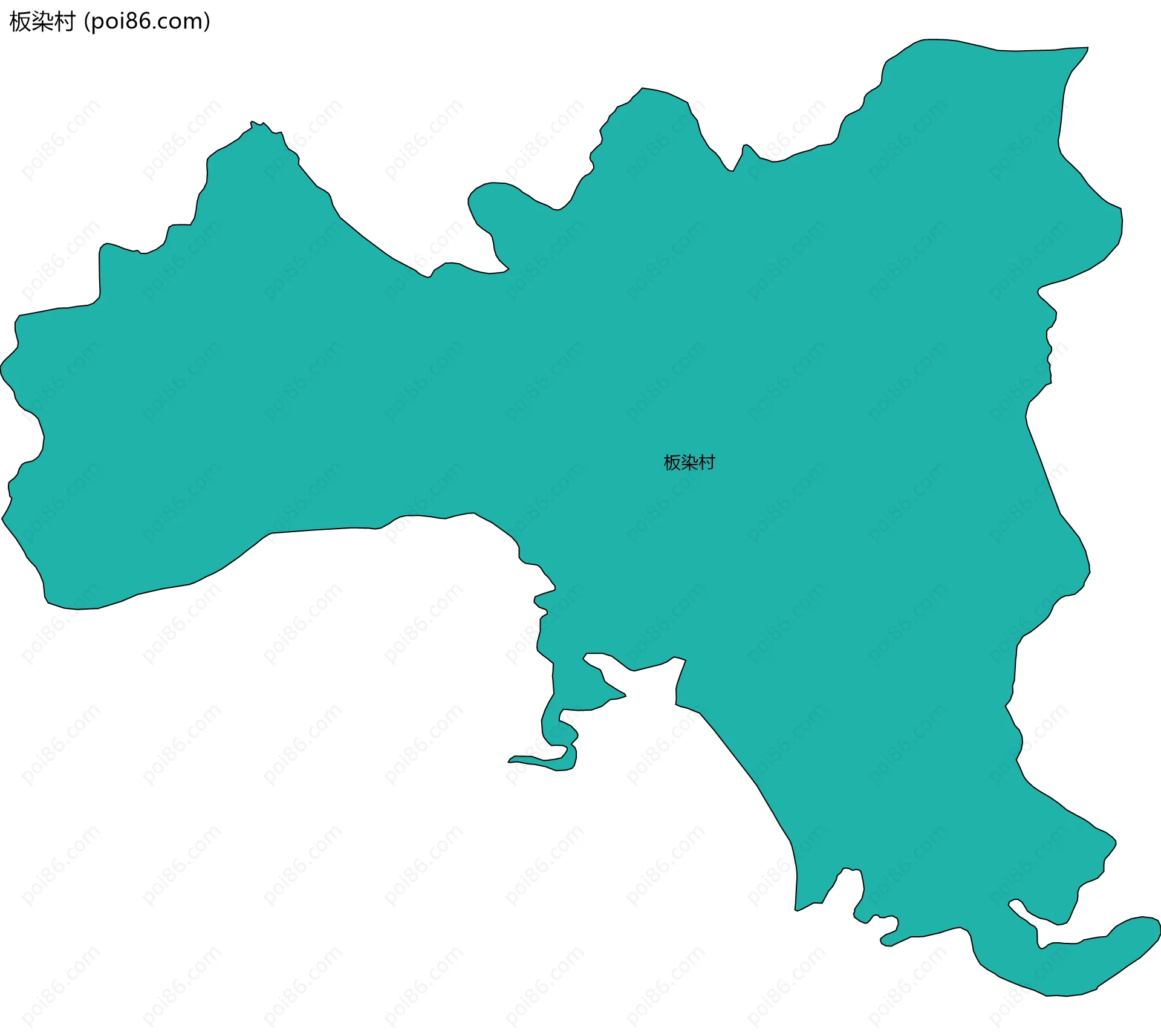 板染村边界地图