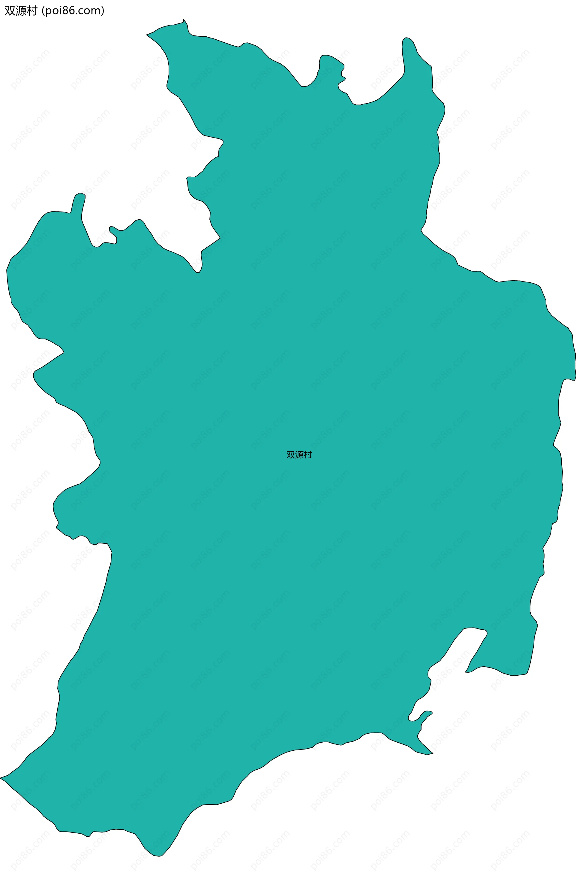 双源村边界地图