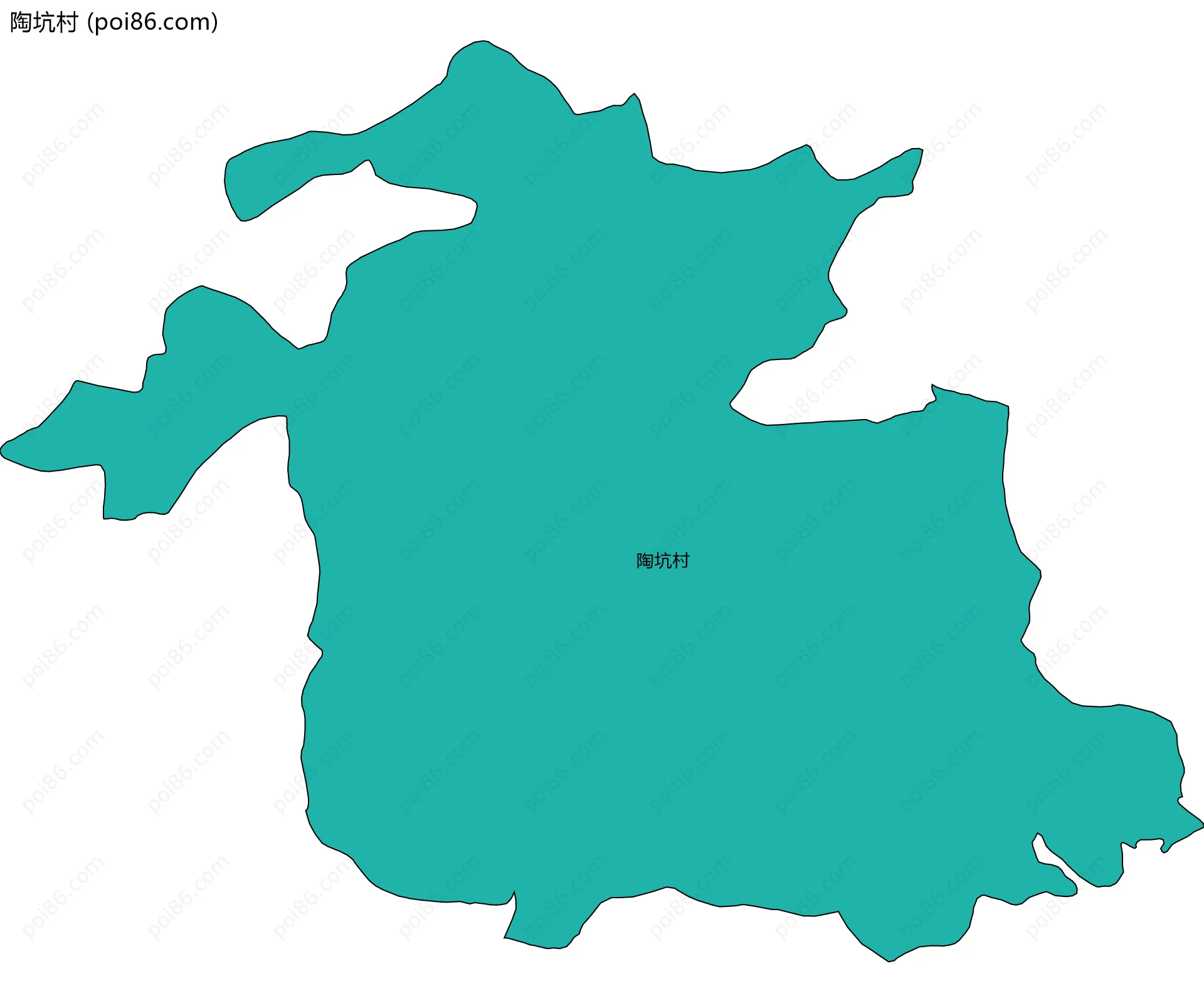 陶坑村边界地图