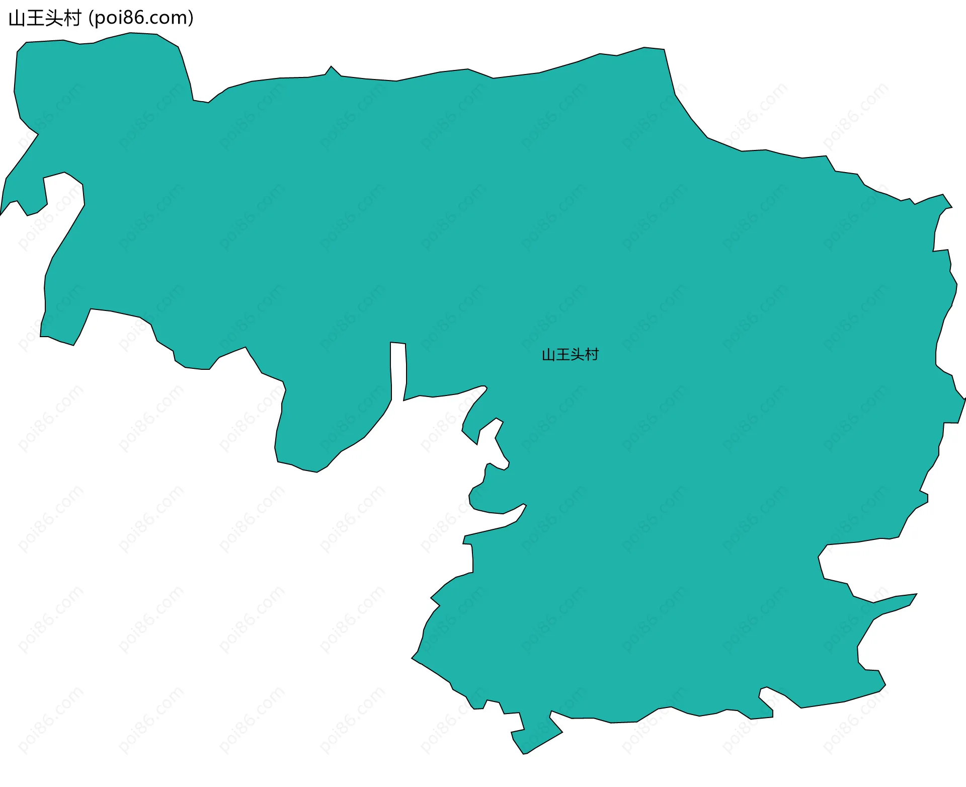 山王头村边界地图