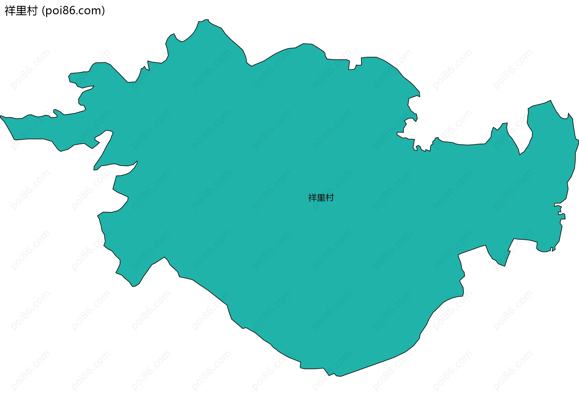 祥里村边界地图