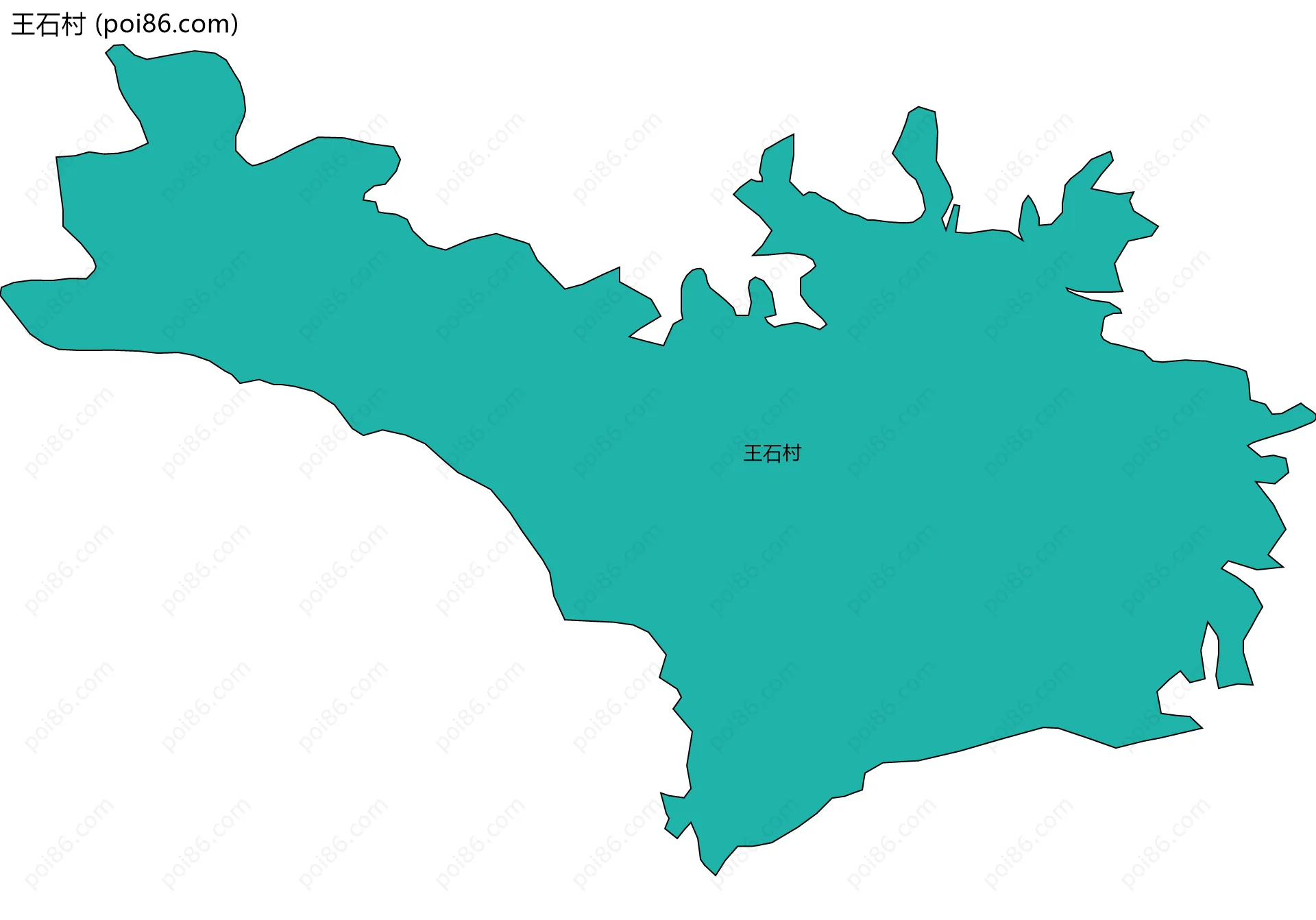 王石村边界地图