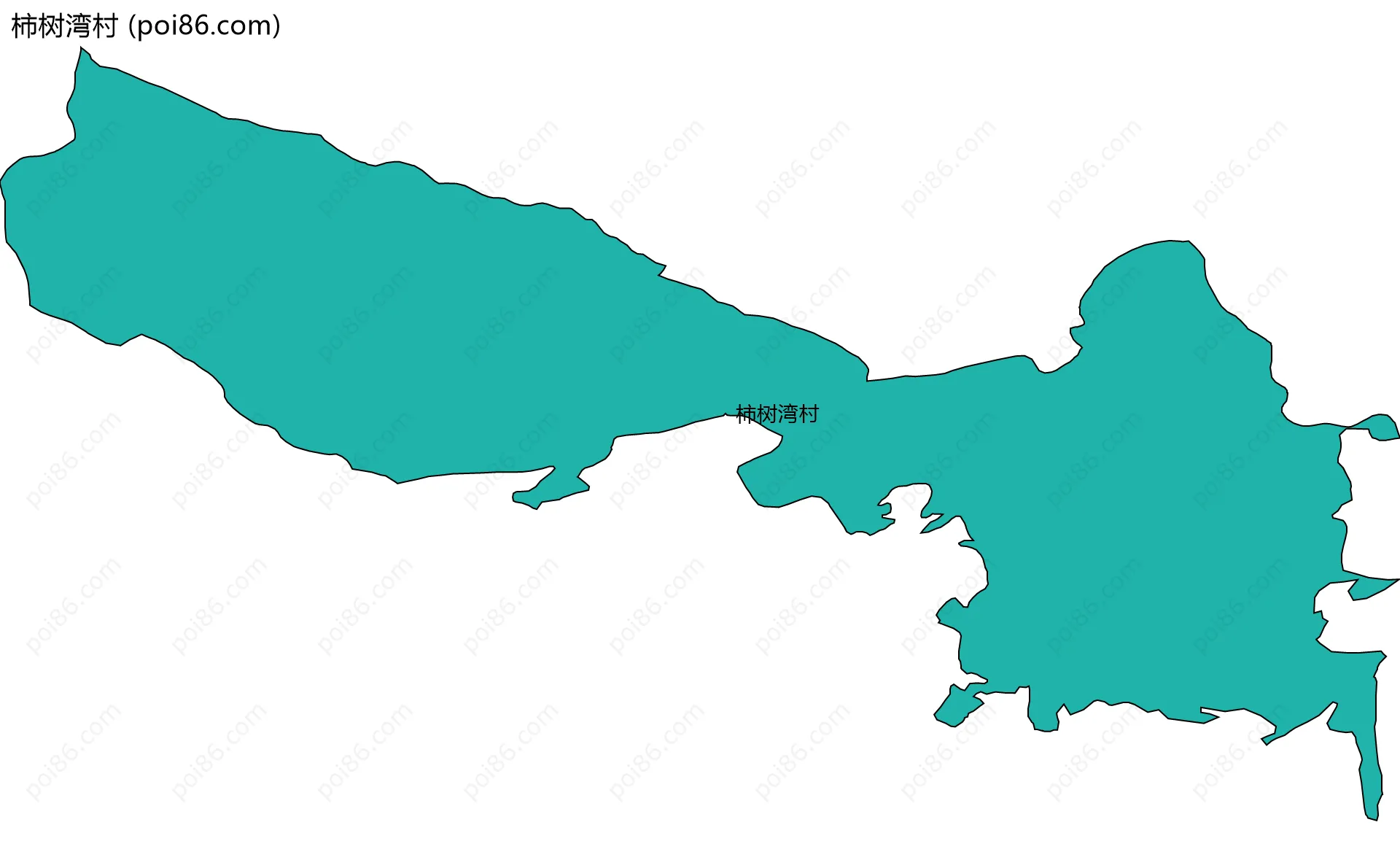 柿树湾村边界地图