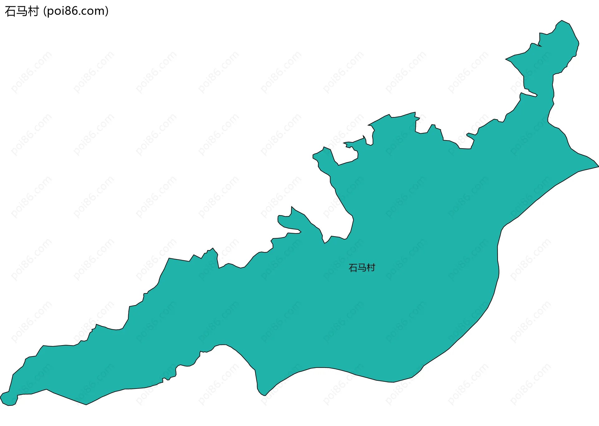 石马村边界地图