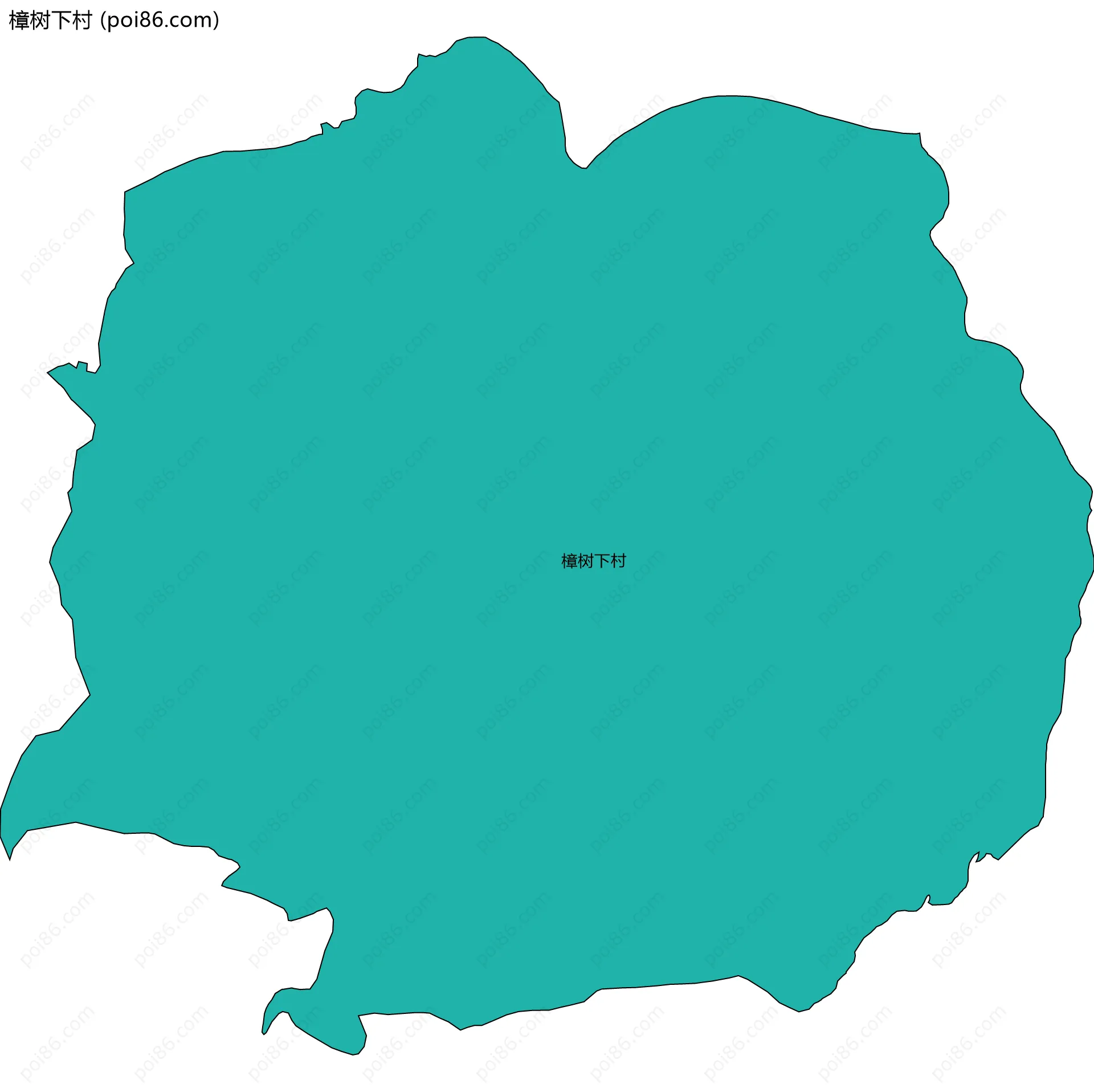 樟树下村边界地图