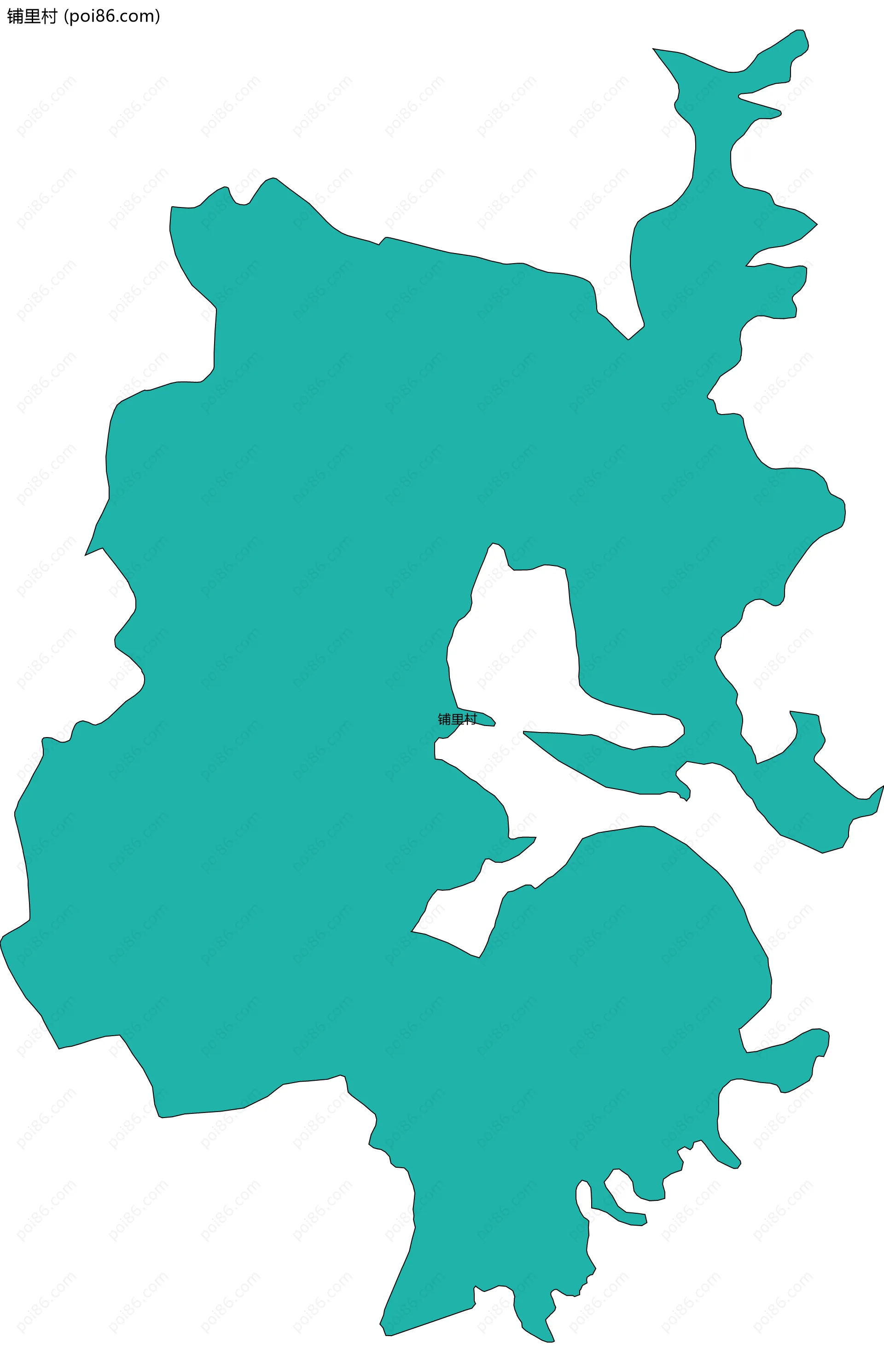 铺里村边界地图