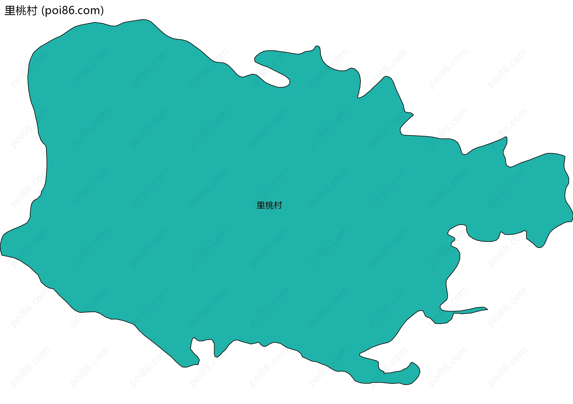 里桃村边界地图