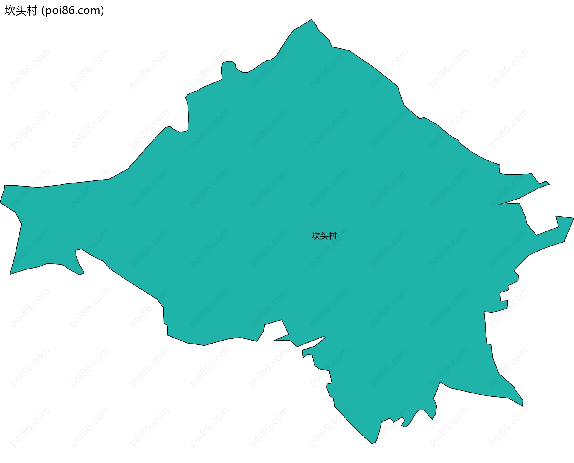 坎头村边界地图