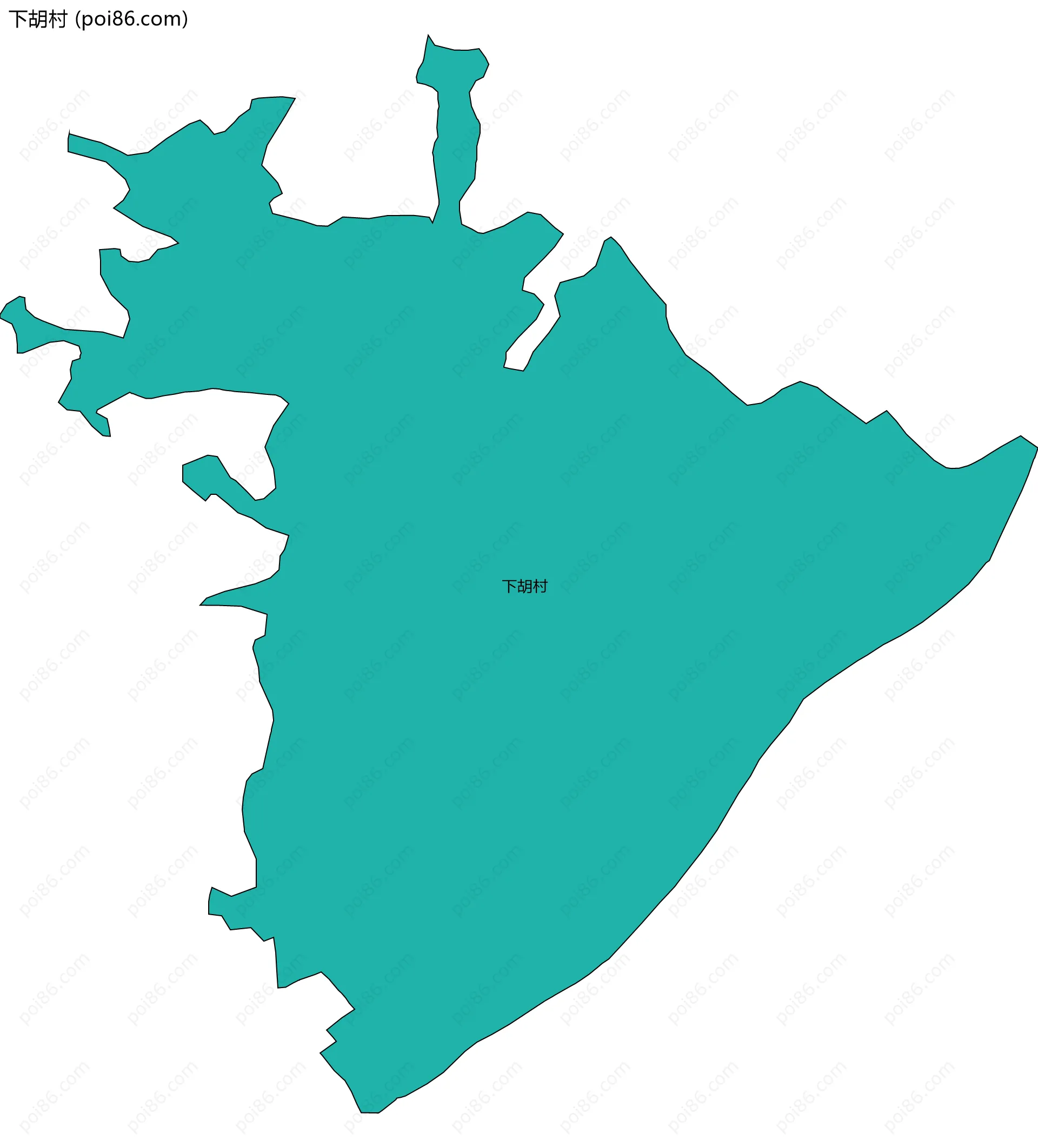 下胡村边界地图