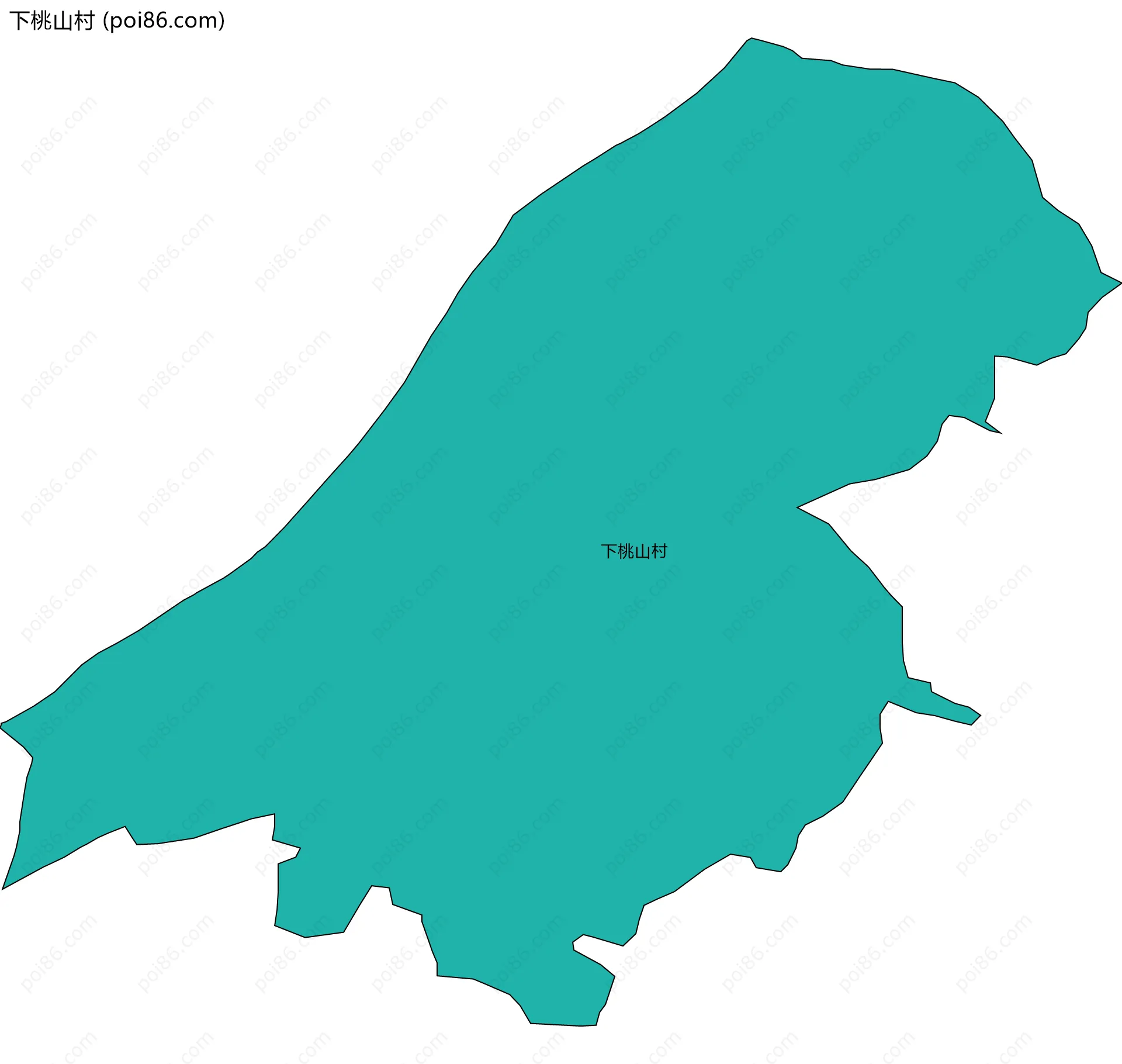 下桃山村边界地图