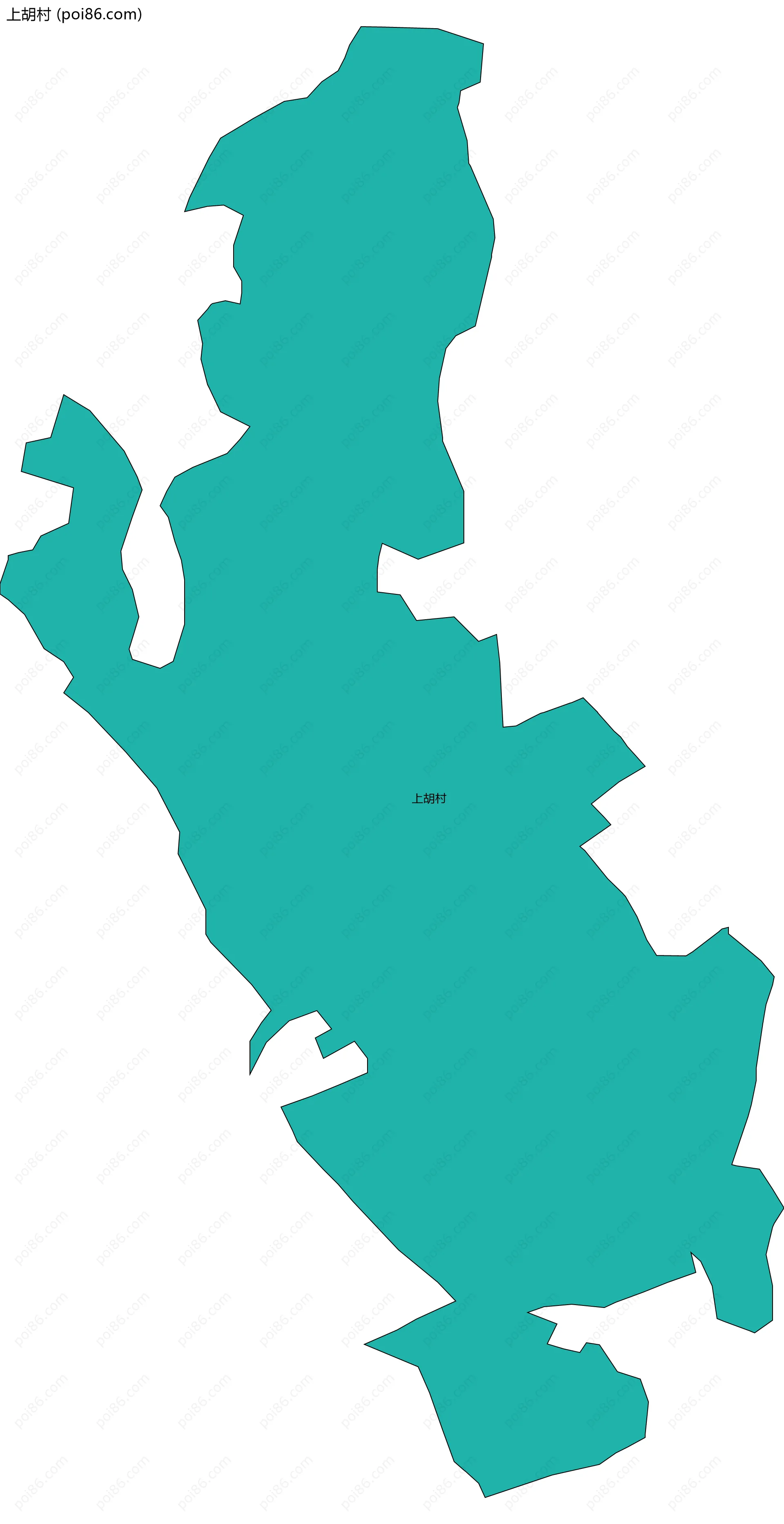 上胡村边界地图