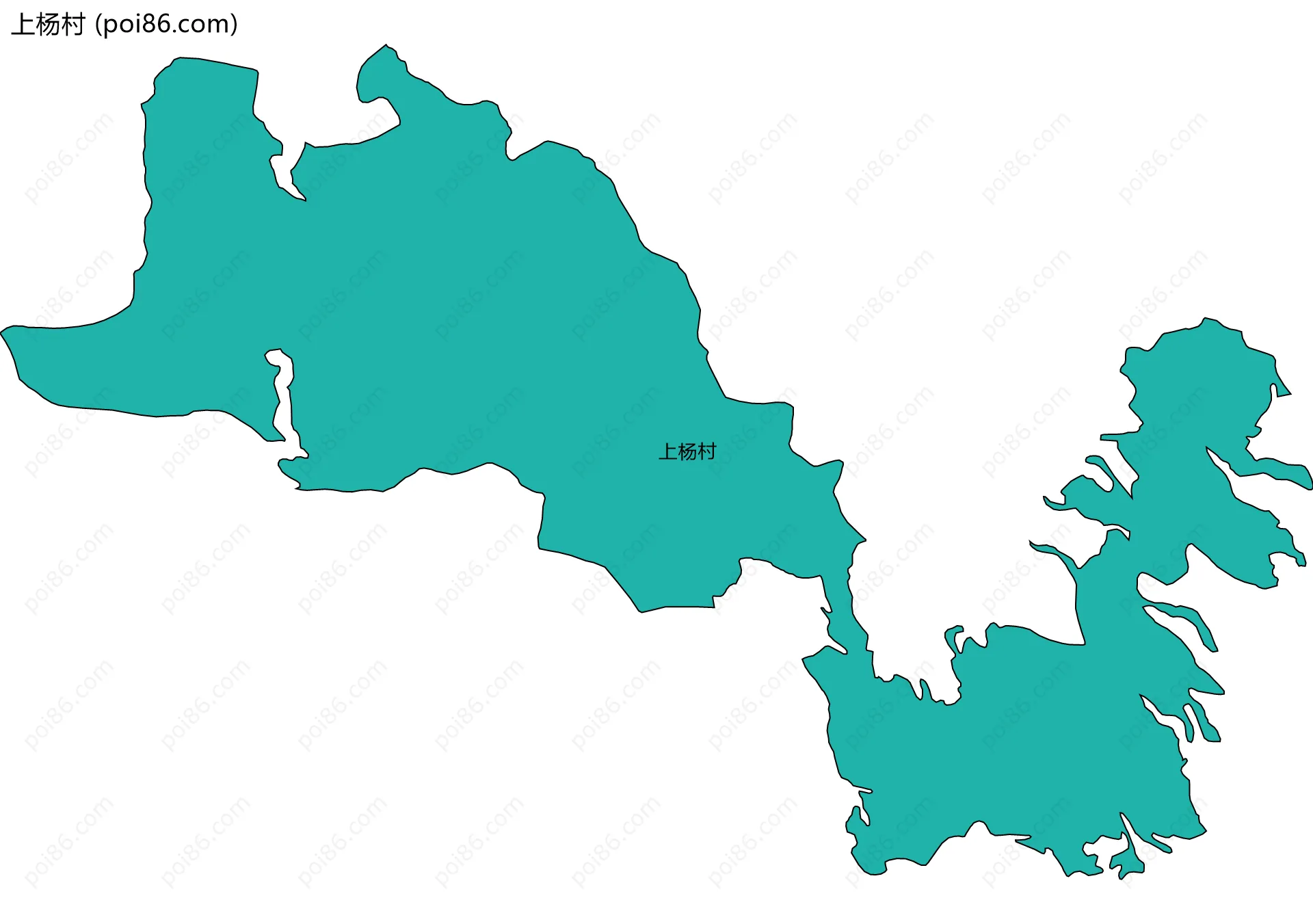 上杨村边界地图