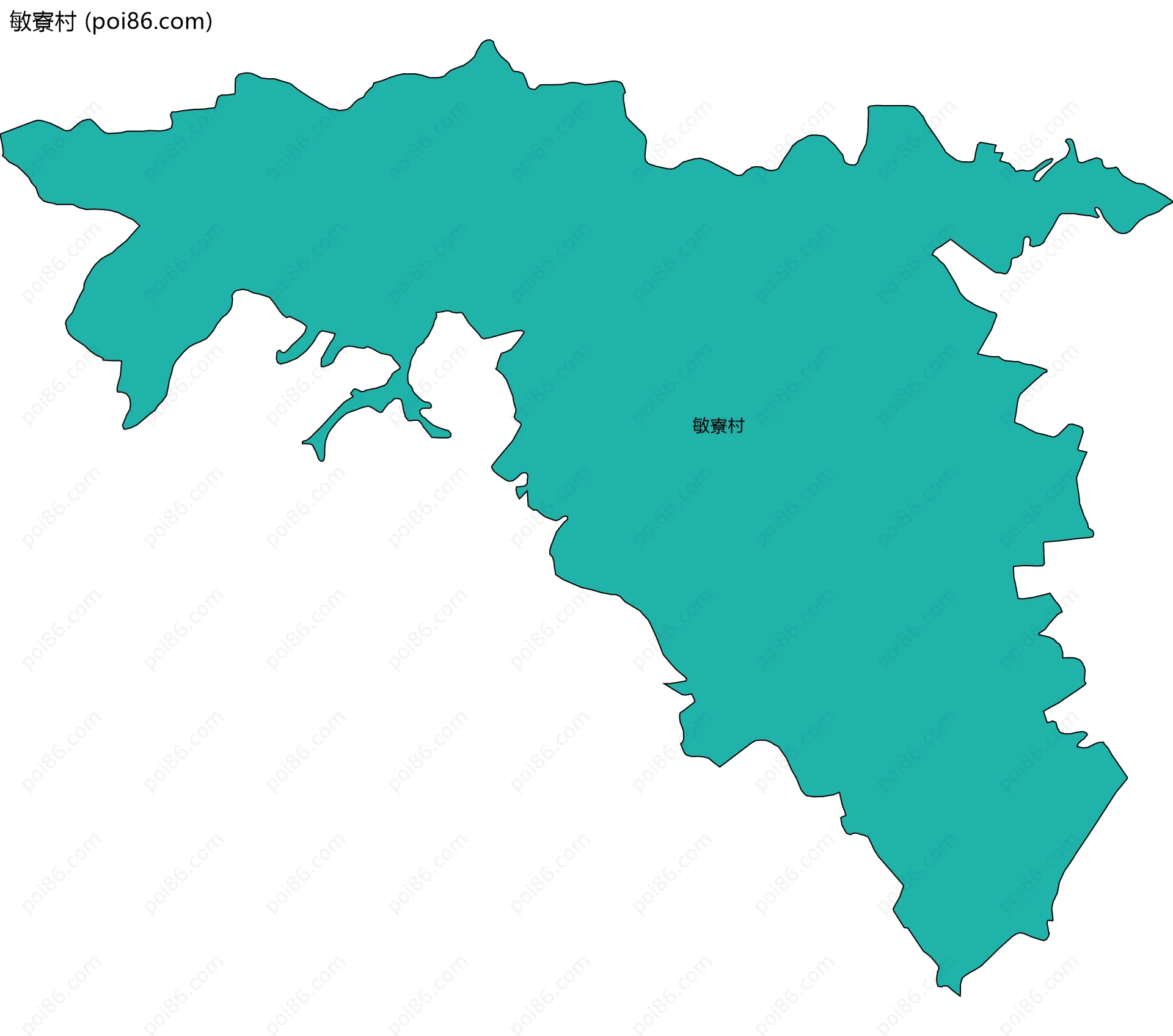 敏寮村边界地图