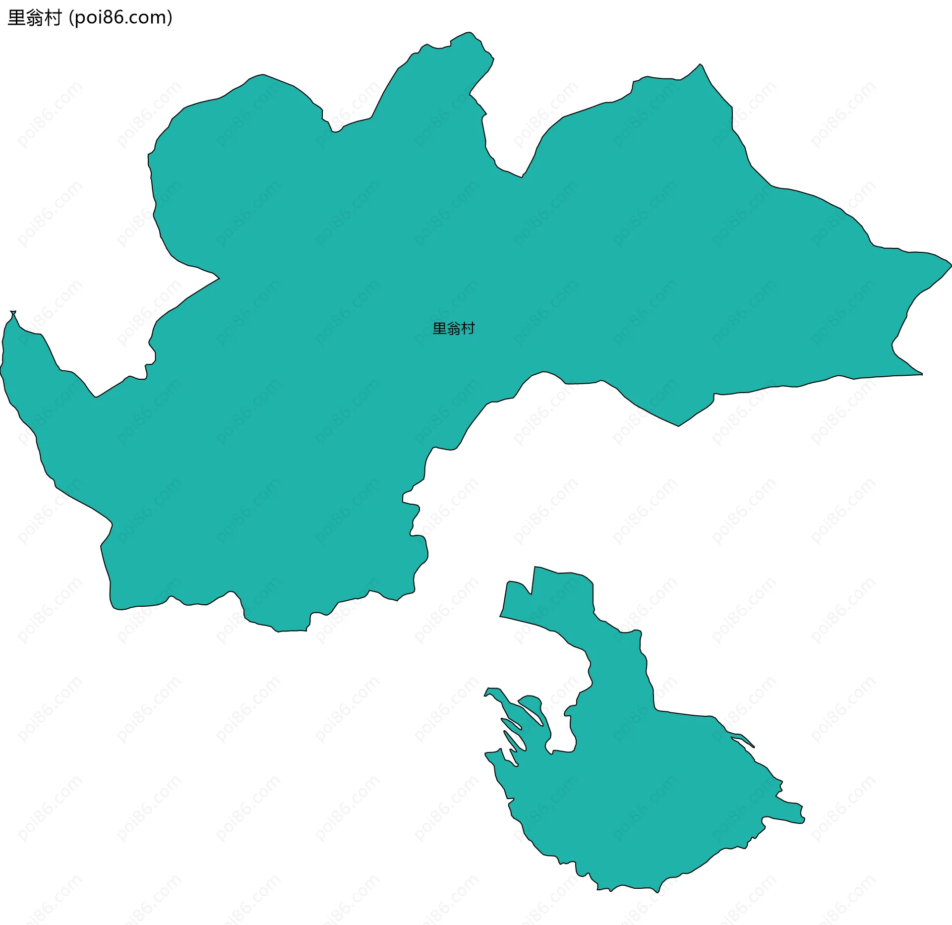 里翁村边界地图