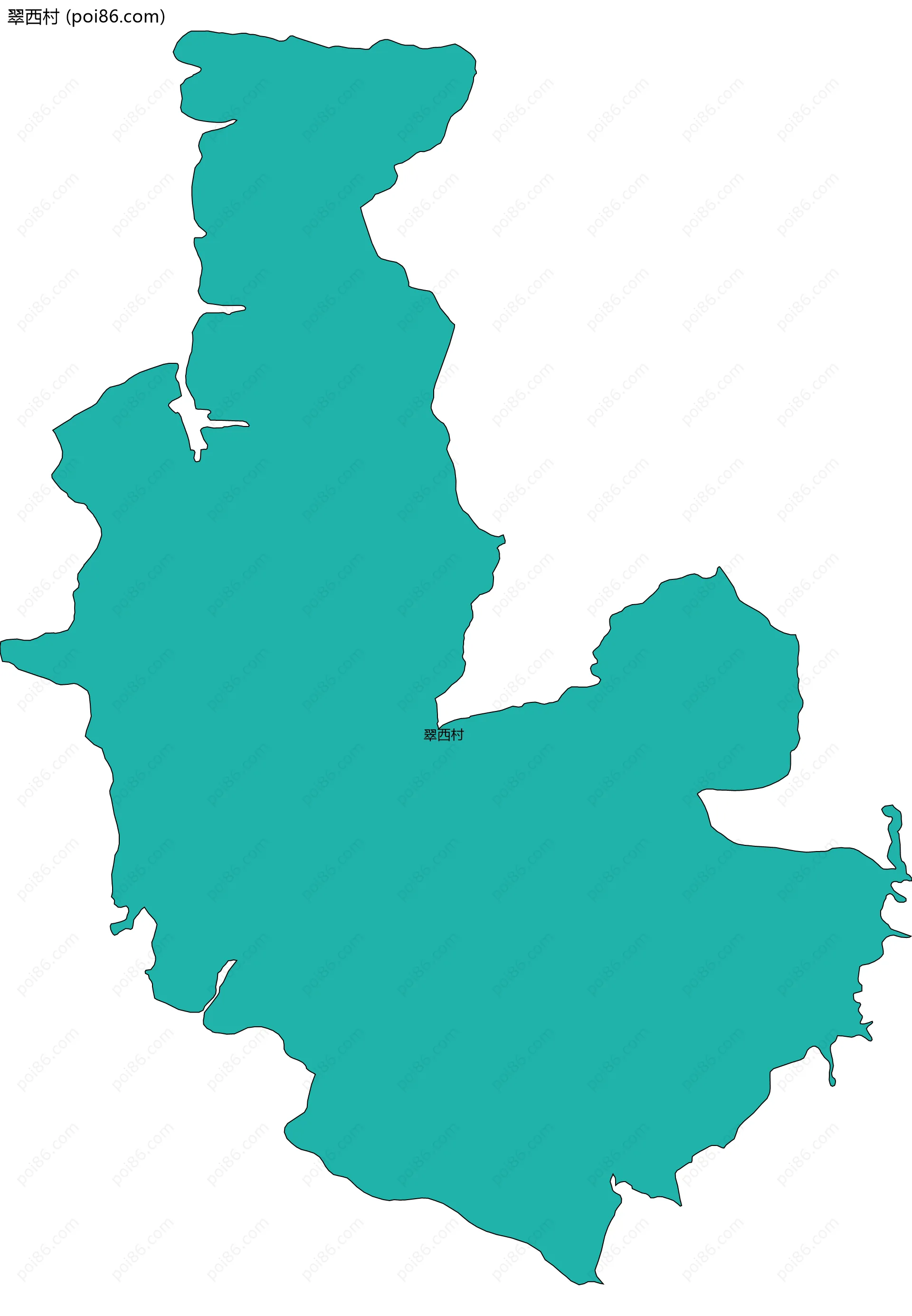 翠西村边界地图