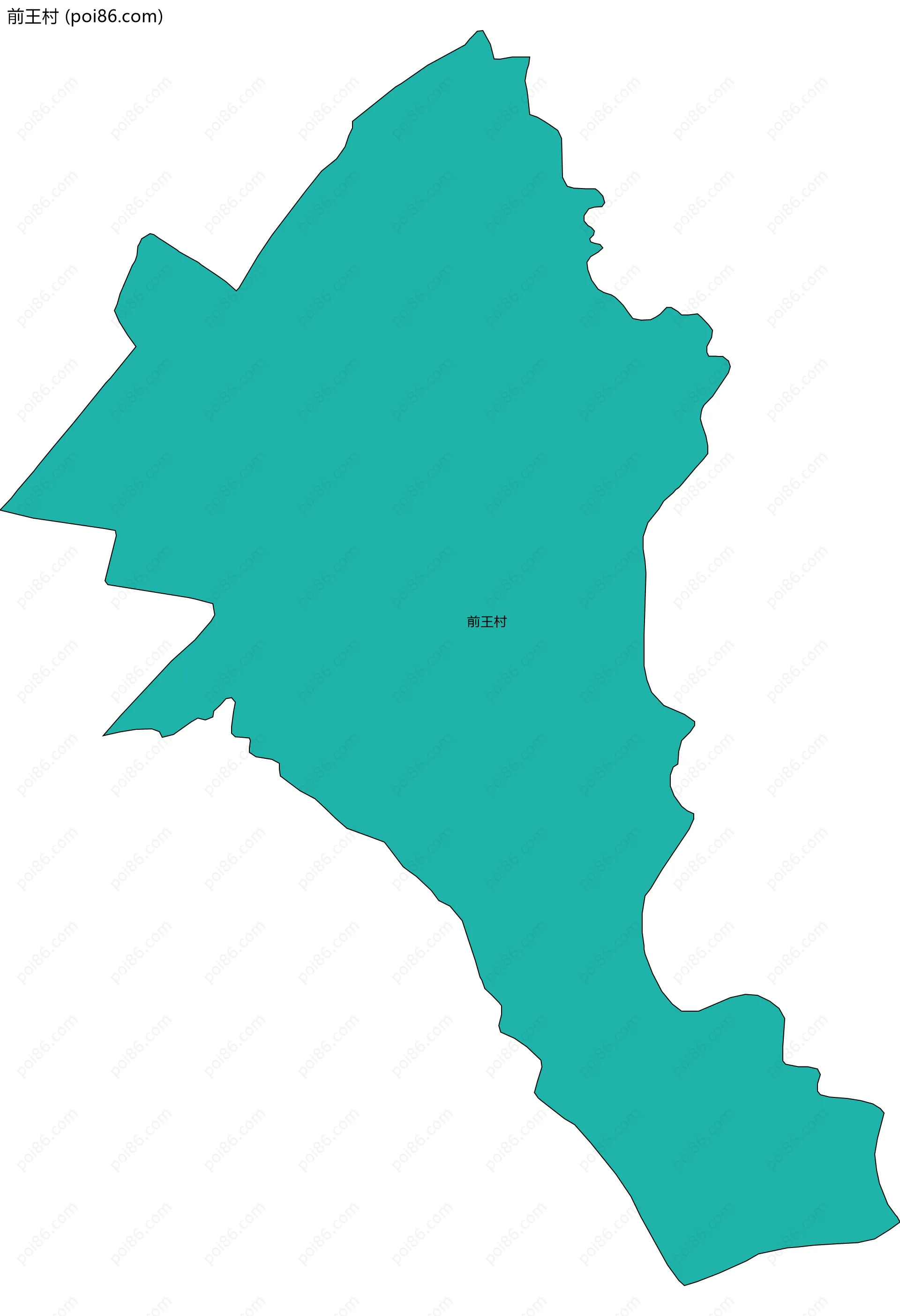 前王村边界地图