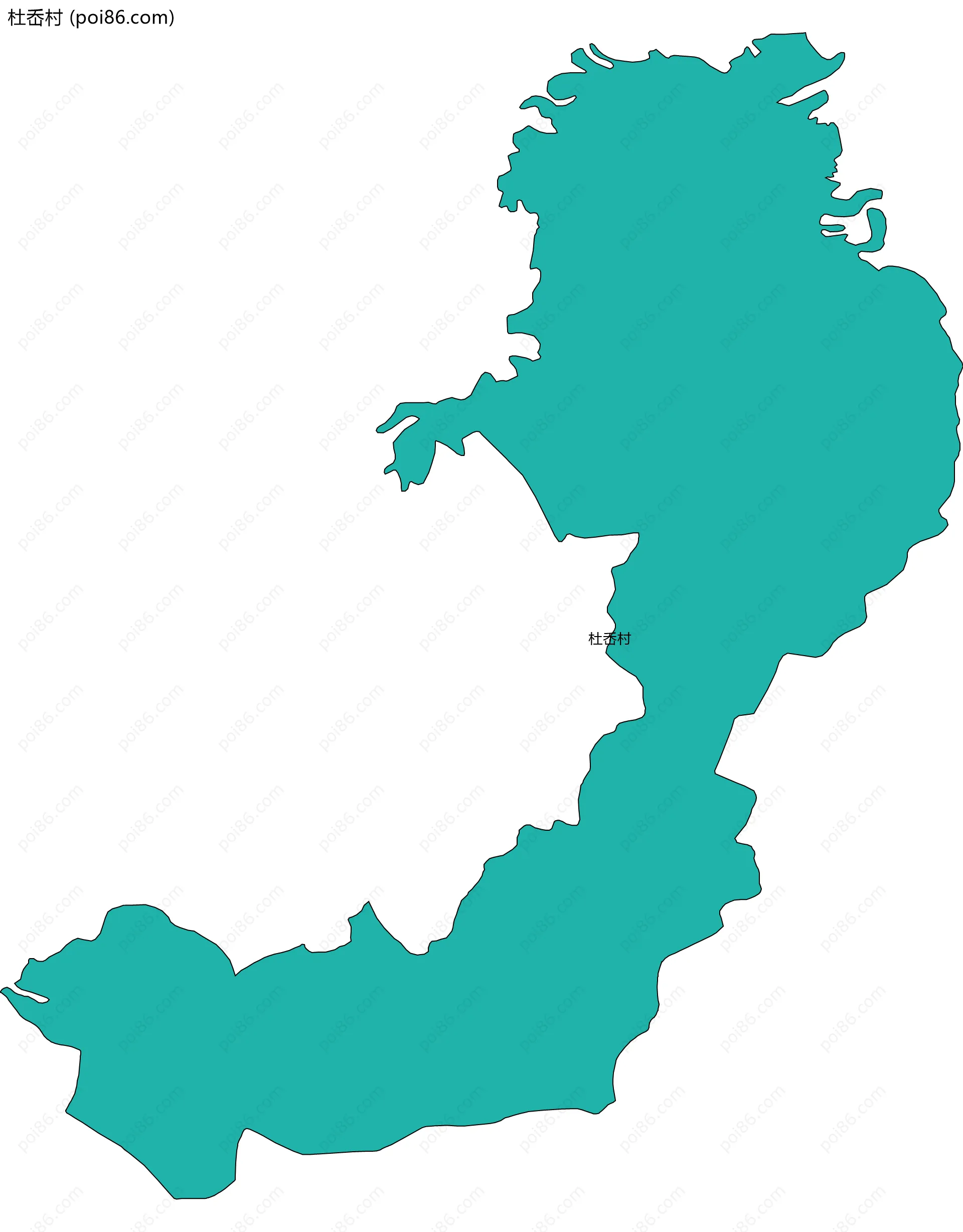 杜岙村边界地图