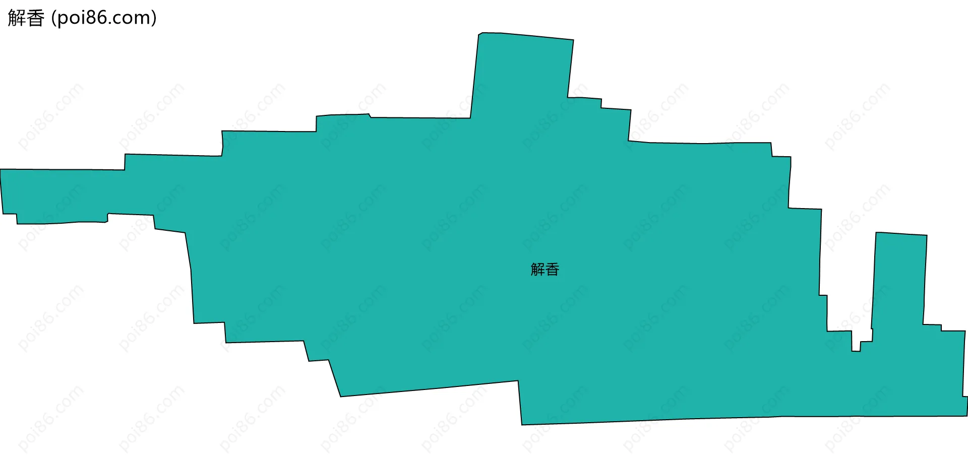 解香边界地图