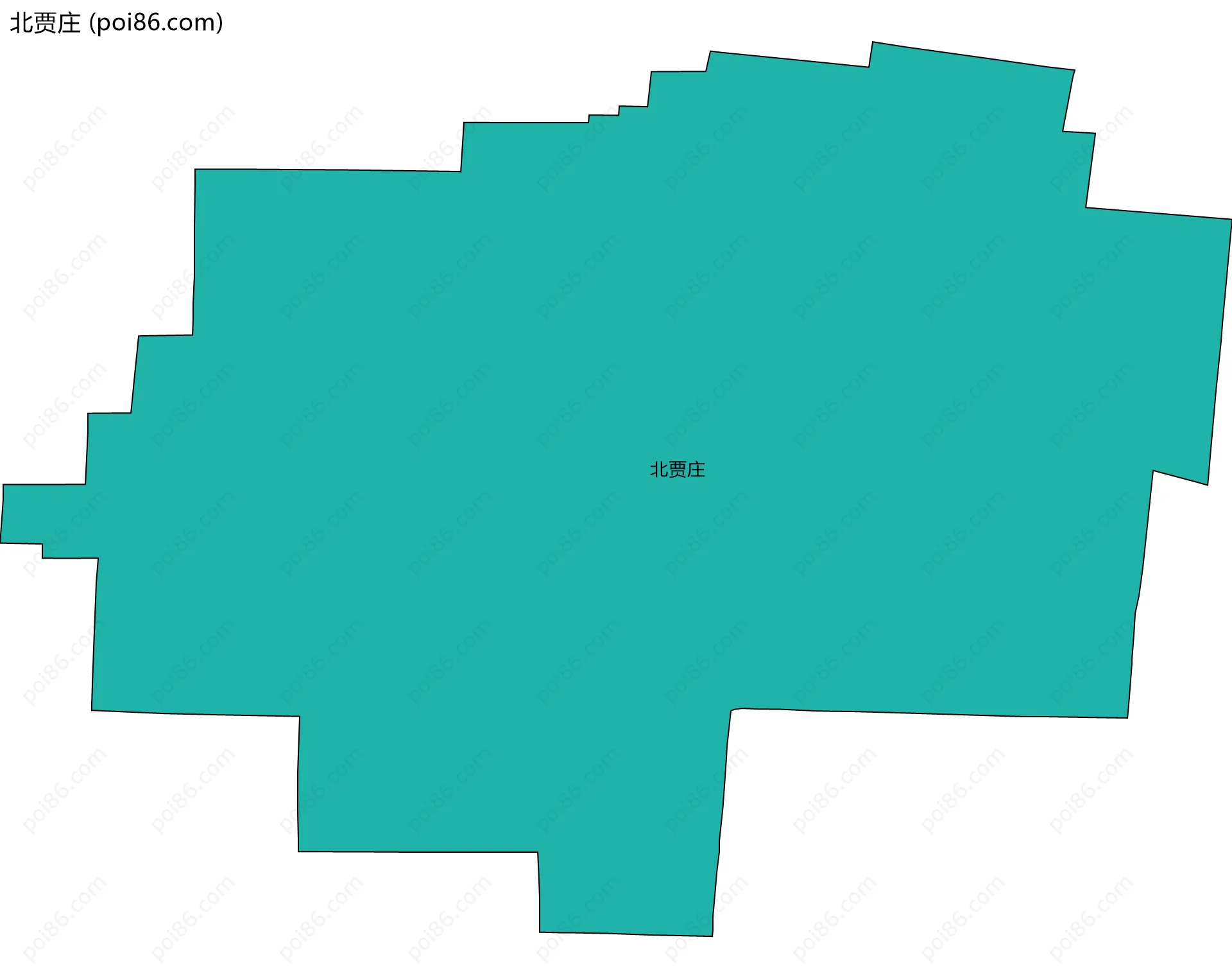 北贾庄边界地图
