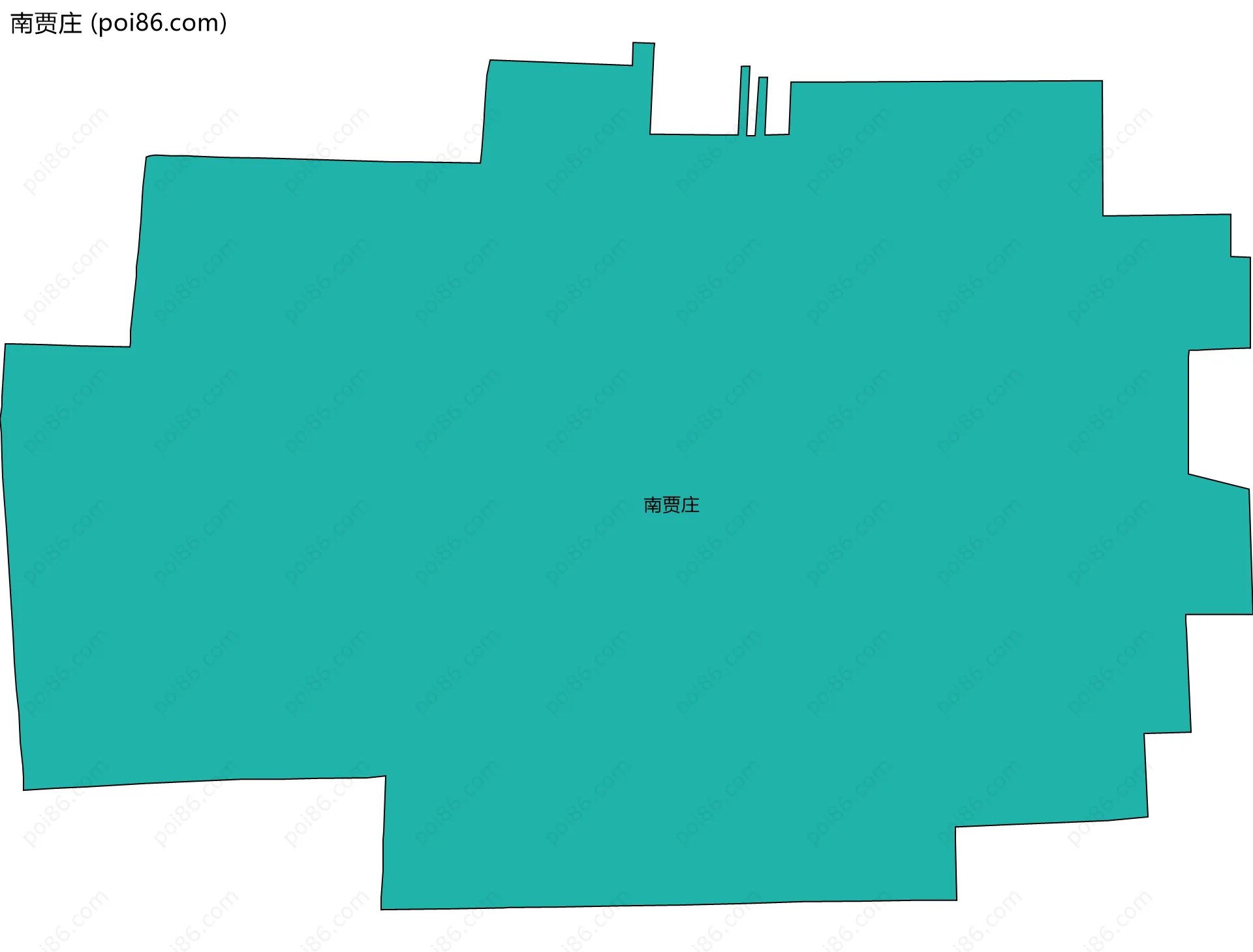 南贾庄边界地图