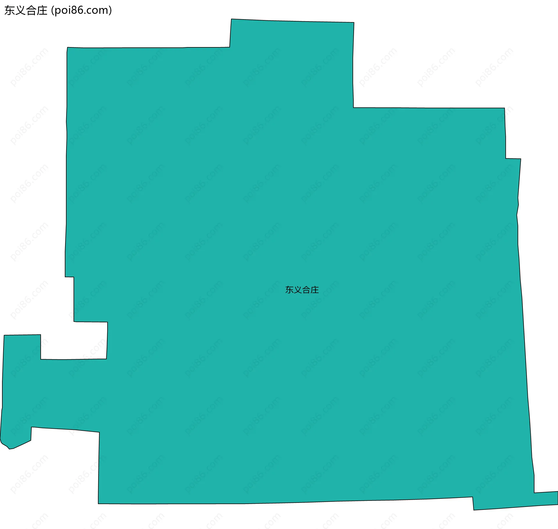 东义合庄边界地图