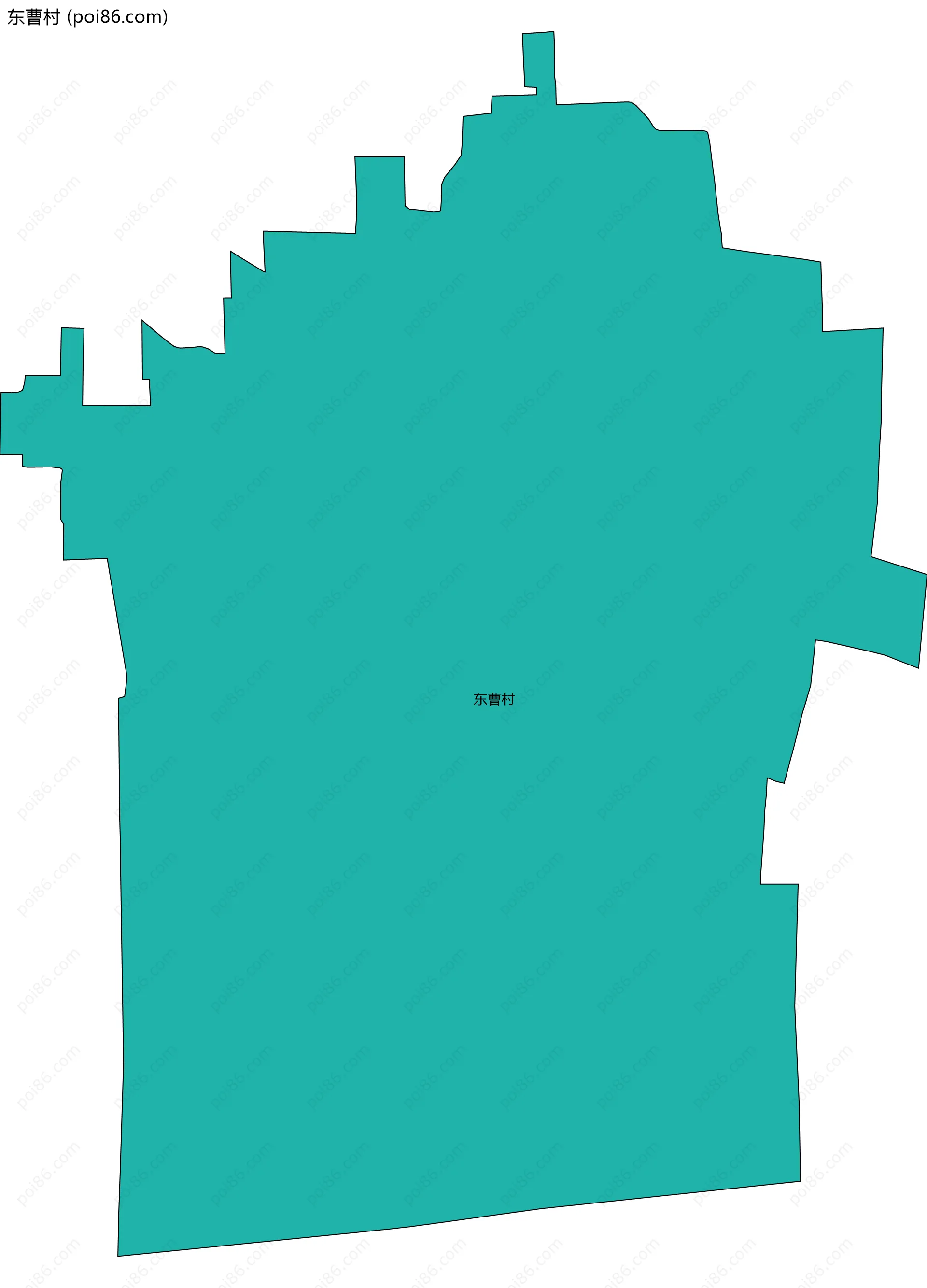 东曹村边界地图