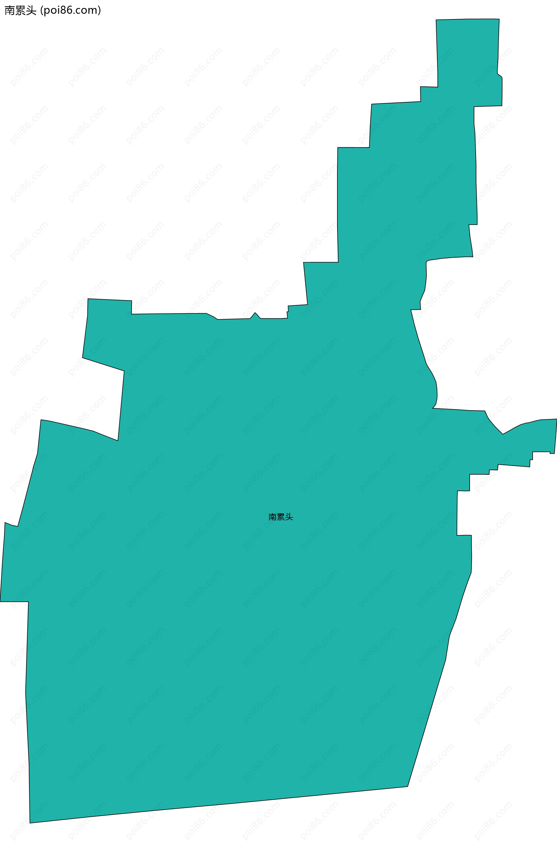 南累头边界地图