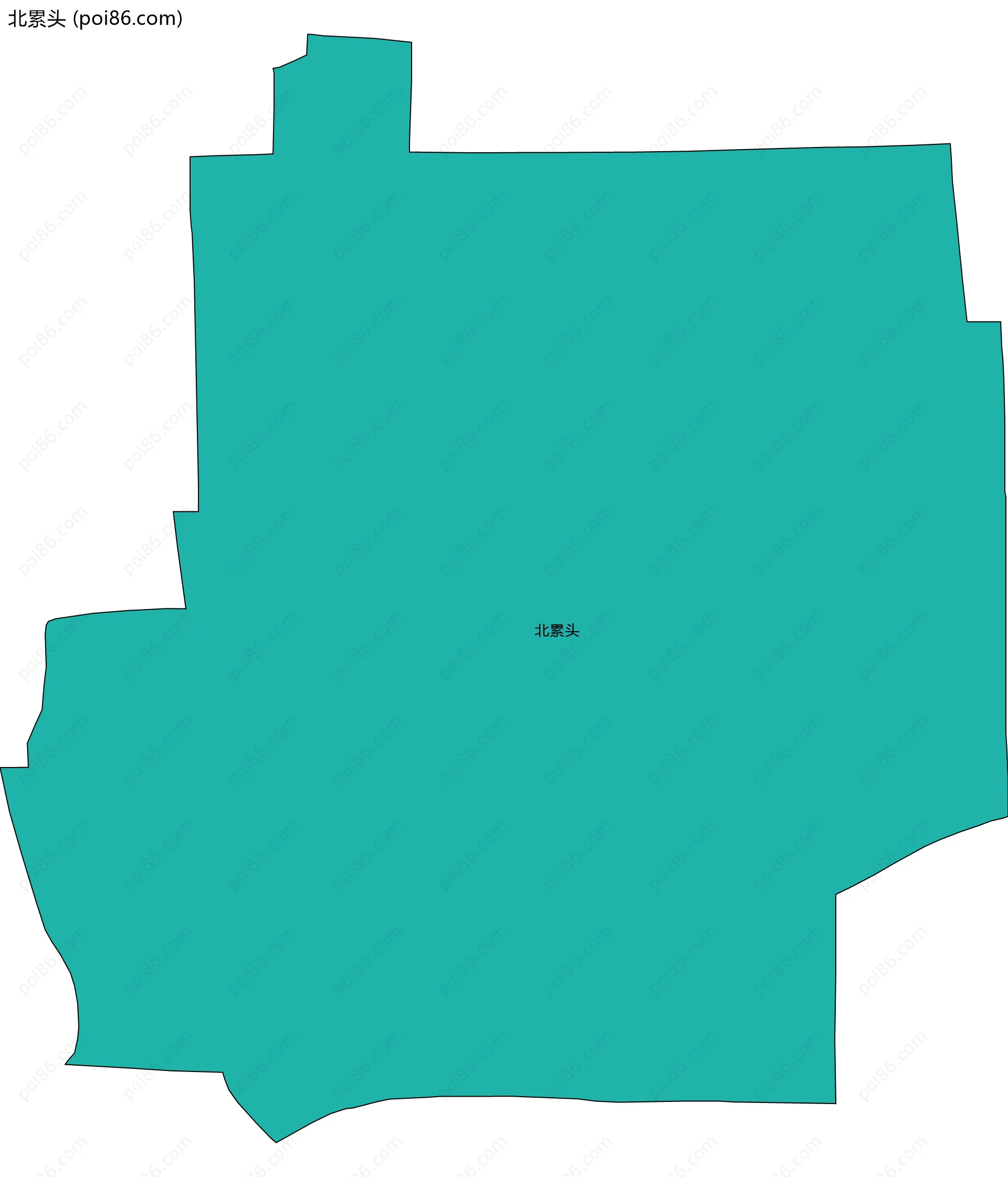 北累头边界地图