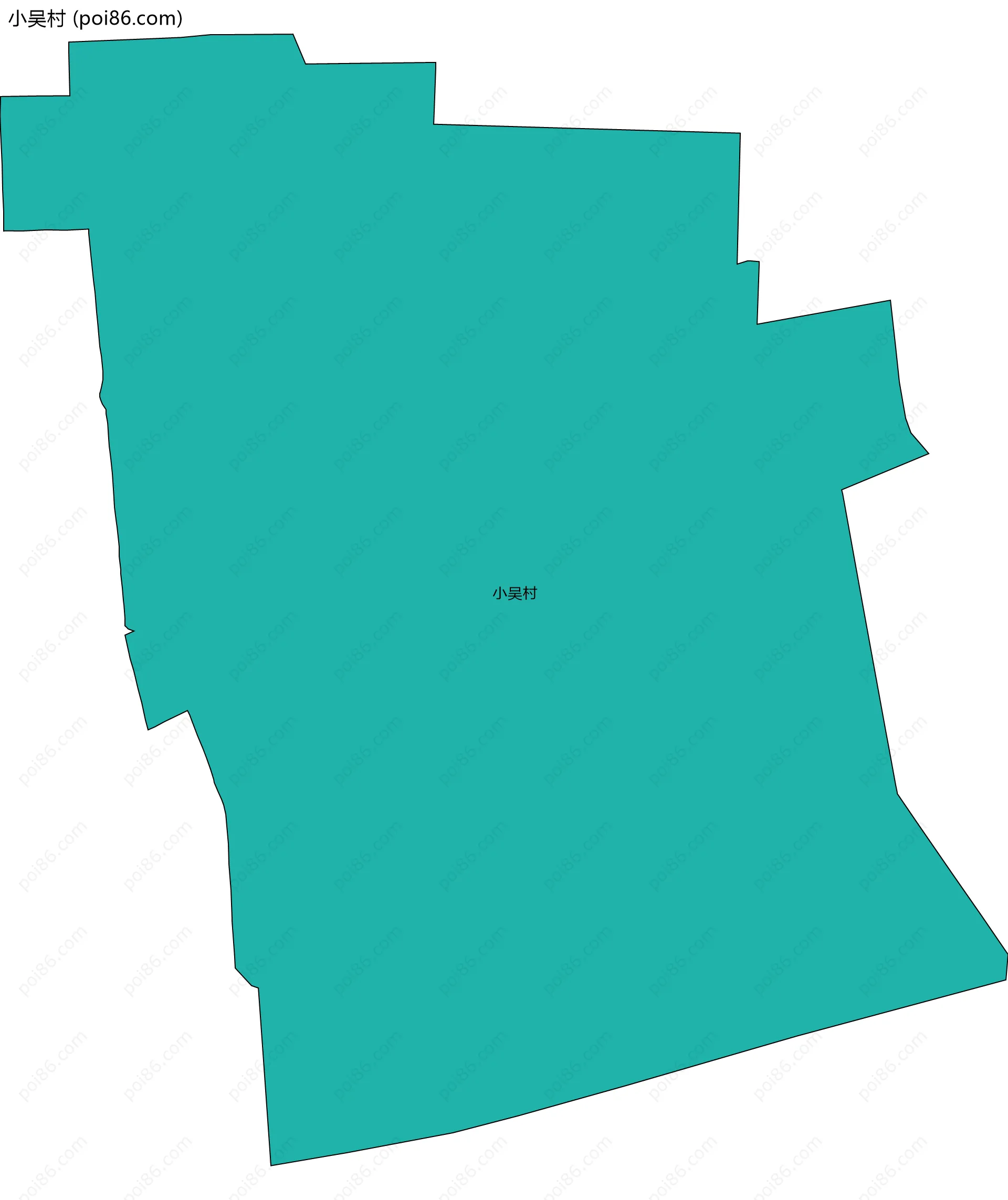 小吴村边界地图