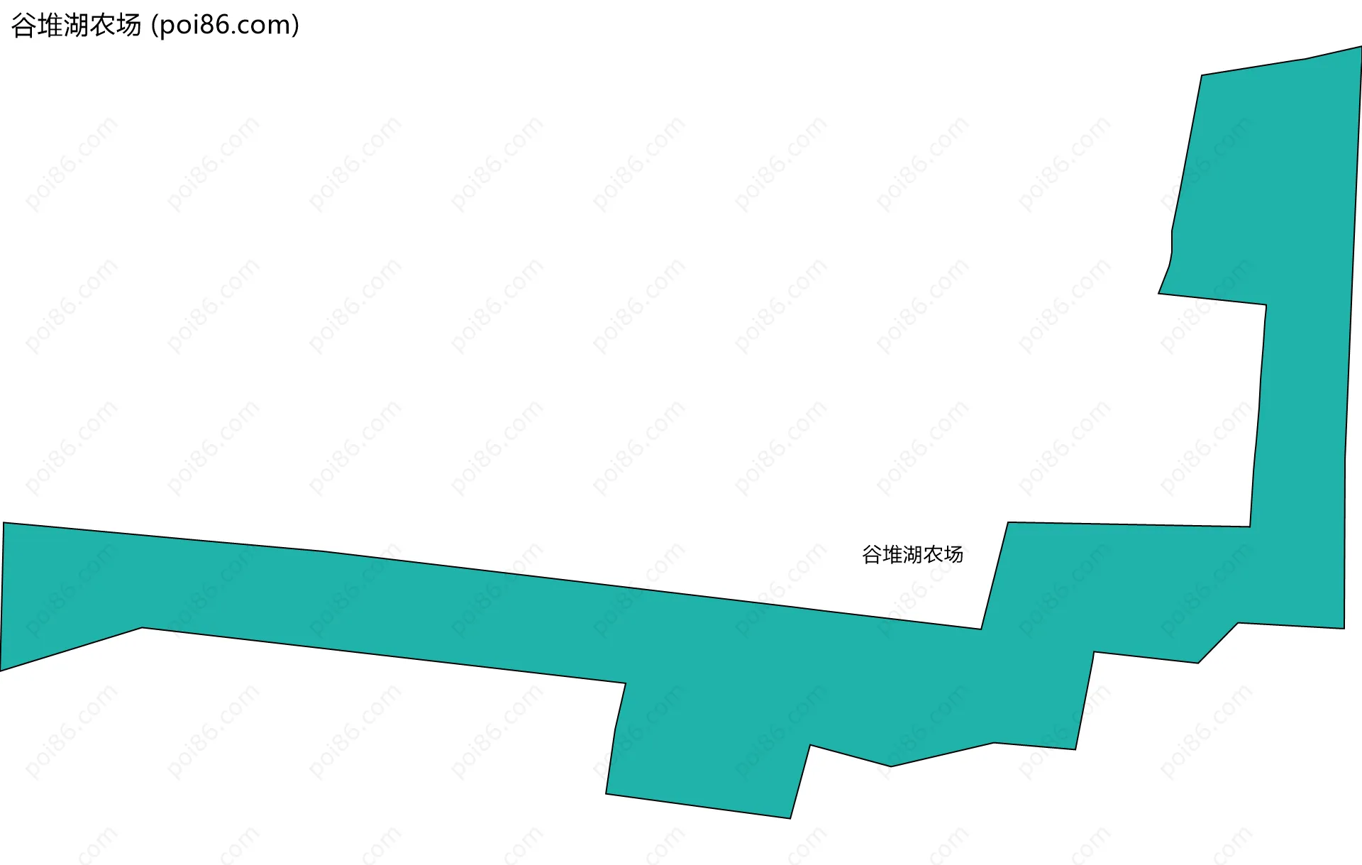 谷堆湖农场边界地图