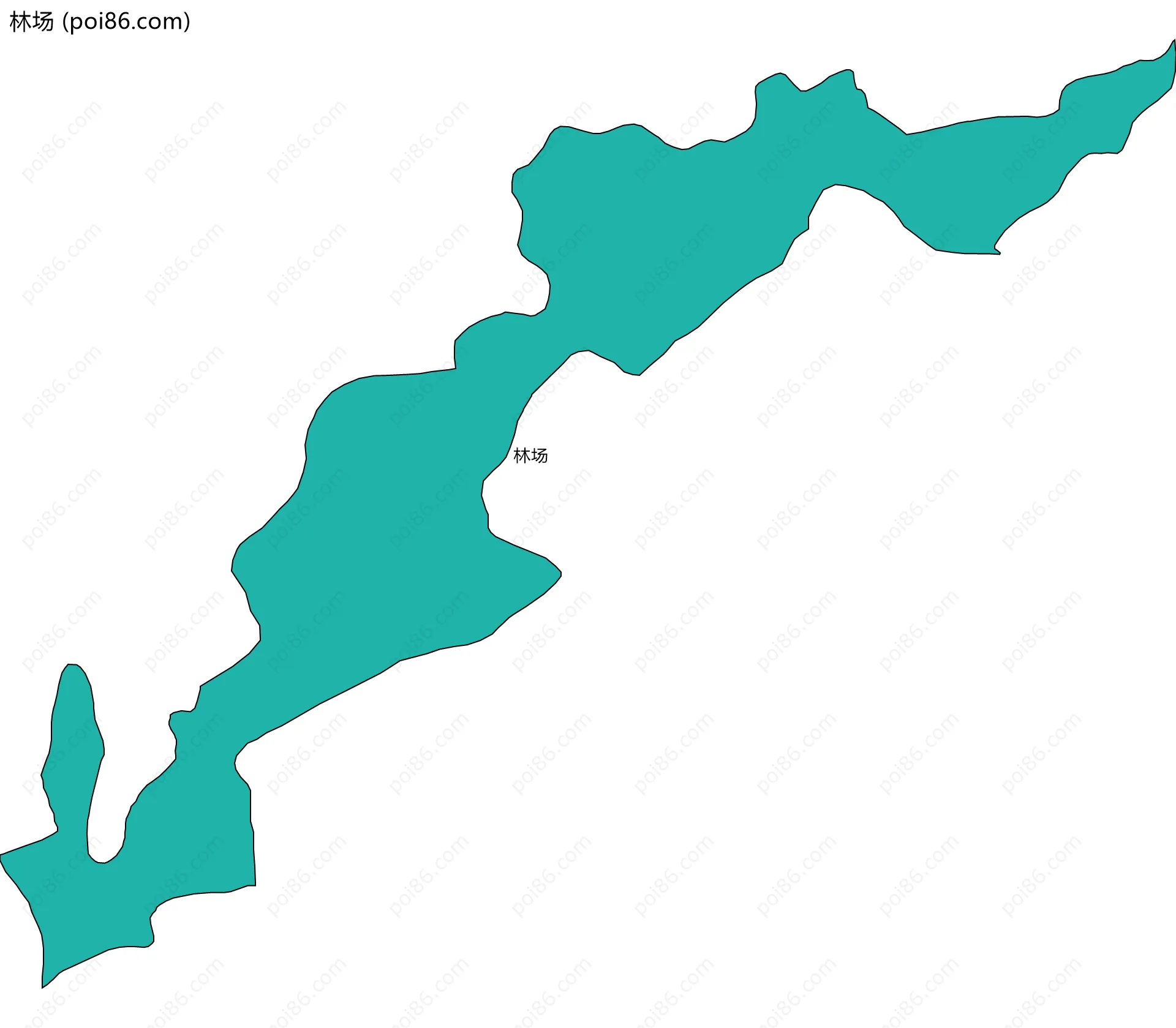 林场边界地图