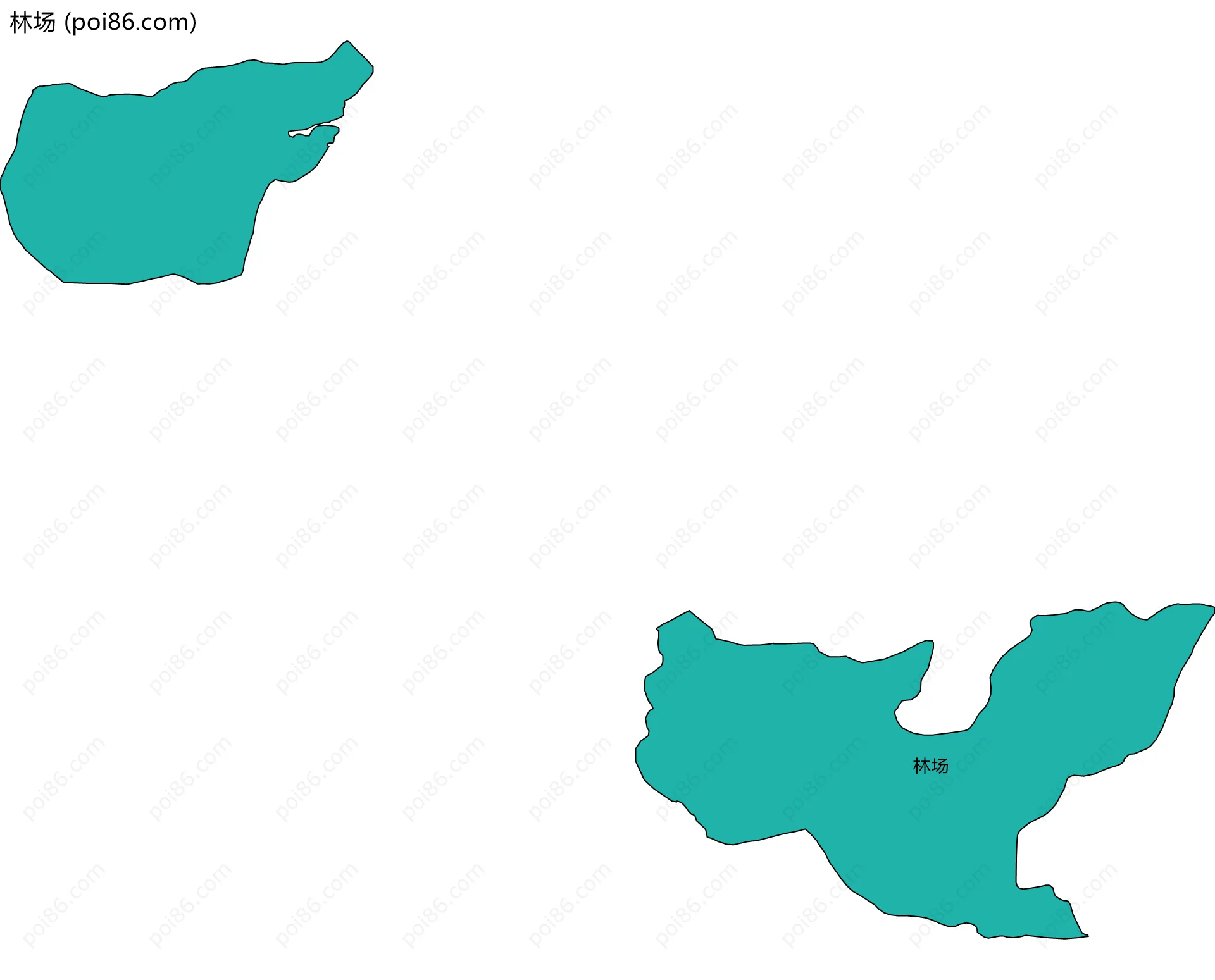 林场边界地图