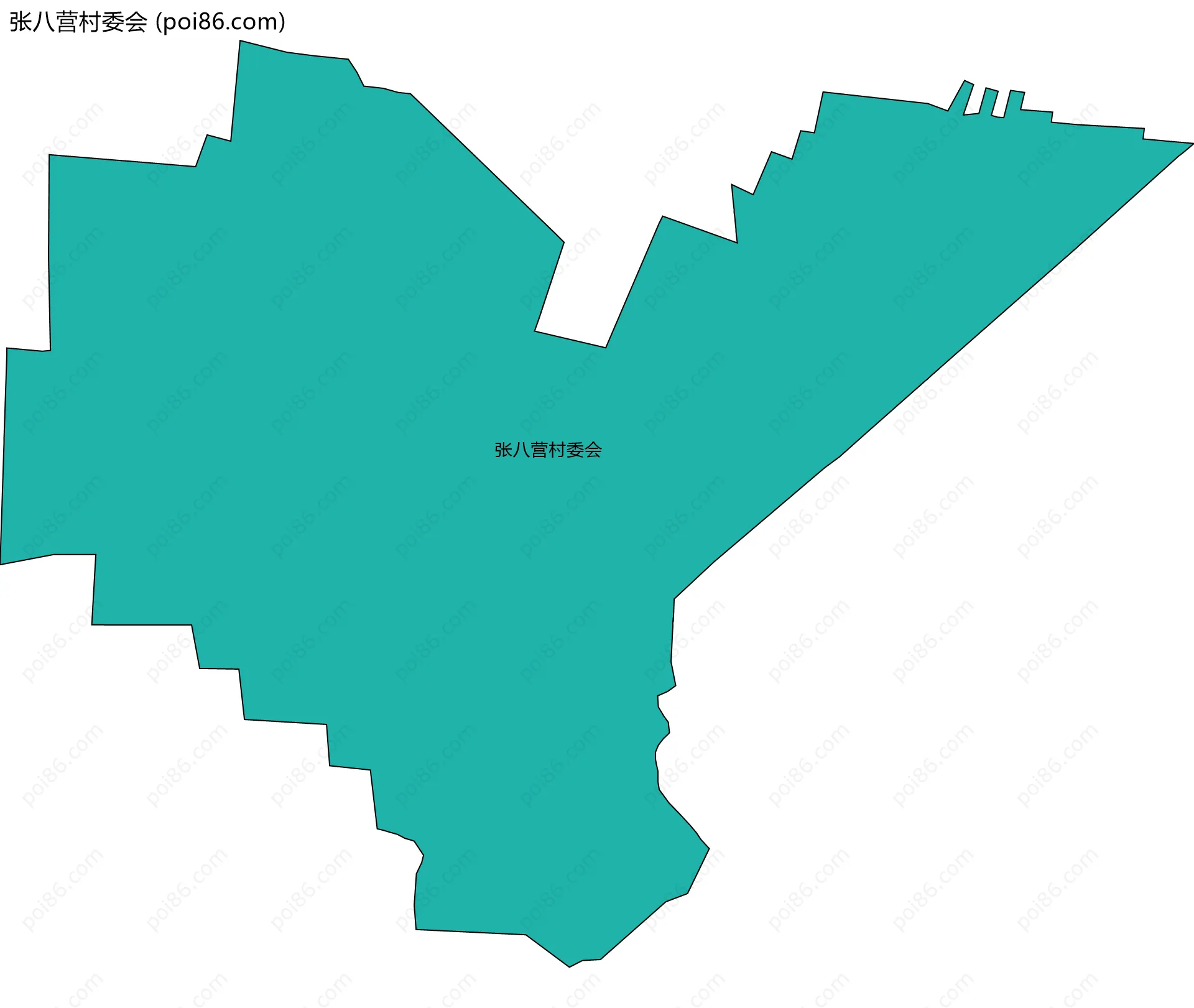 张八营村委会边界地图