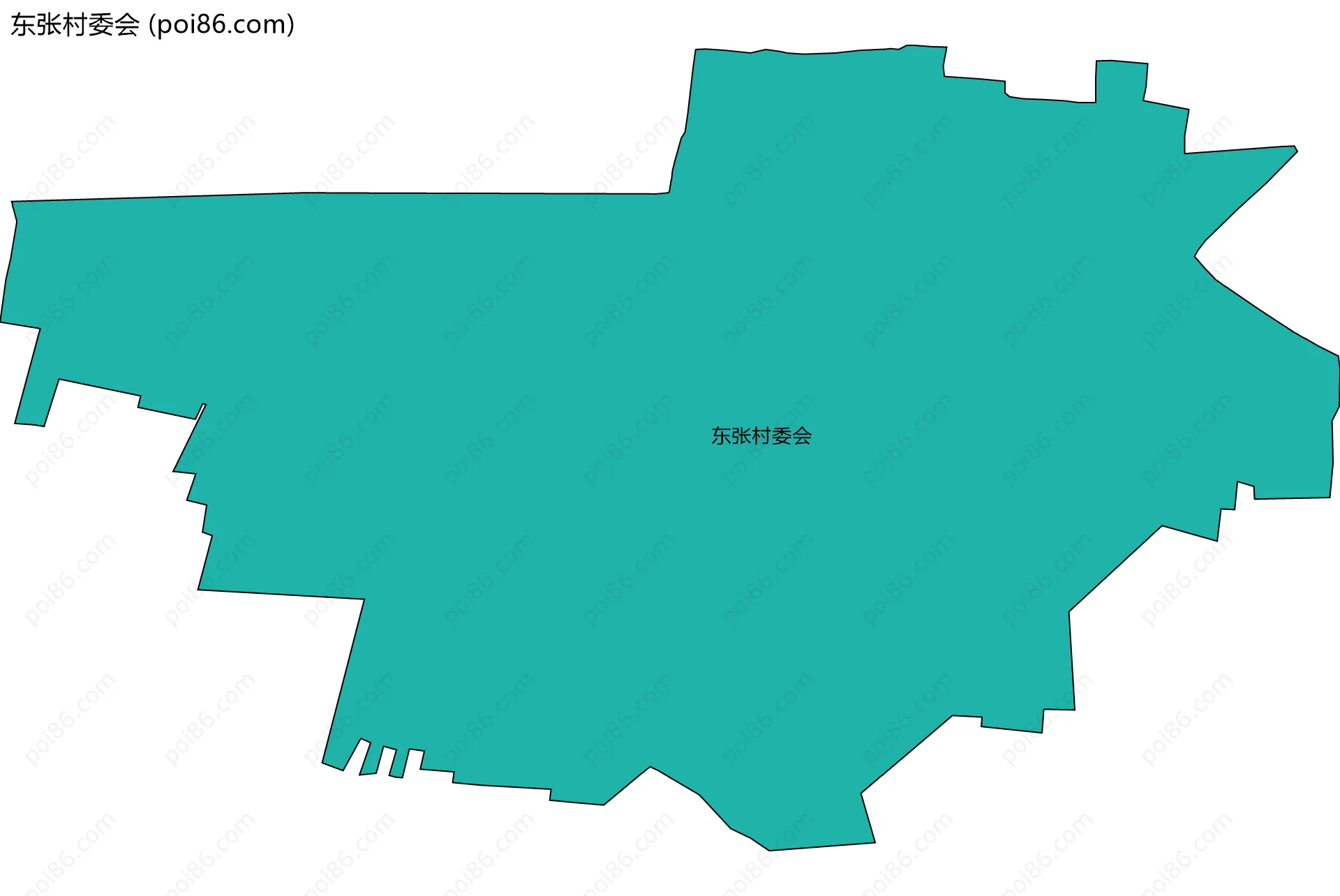 东张村委会边界地图