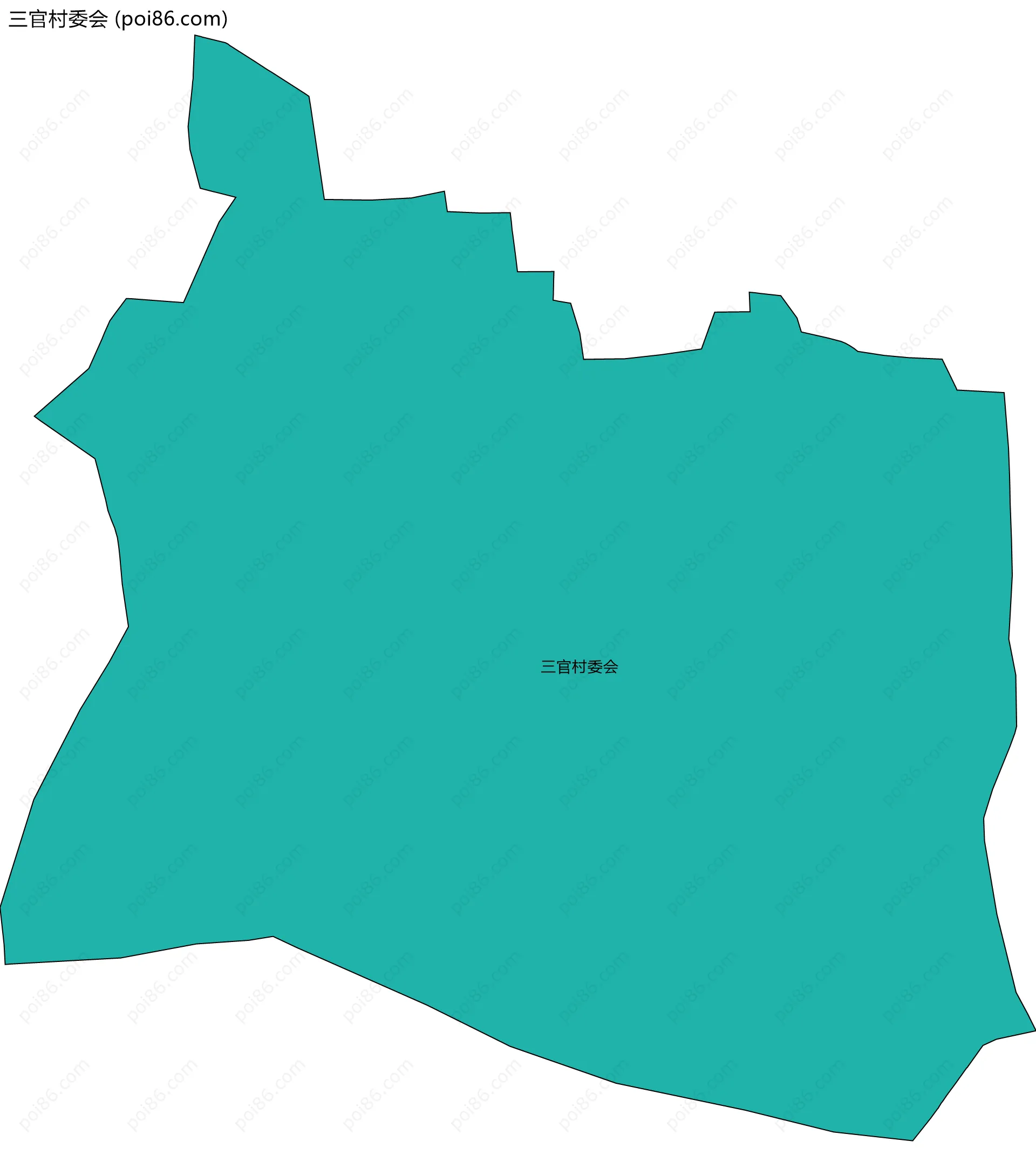 三官村委会边界地图