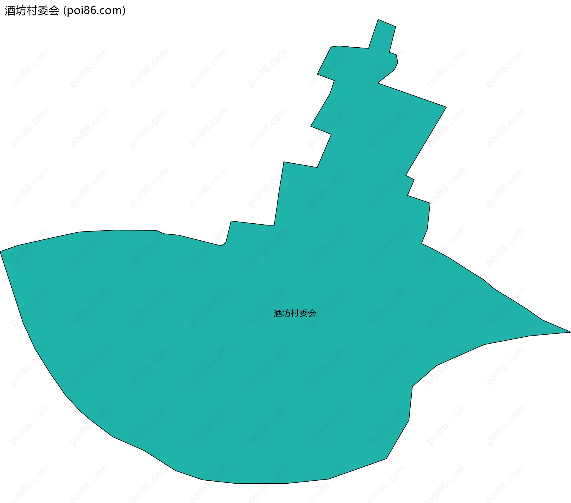酒坊村委会边界地图