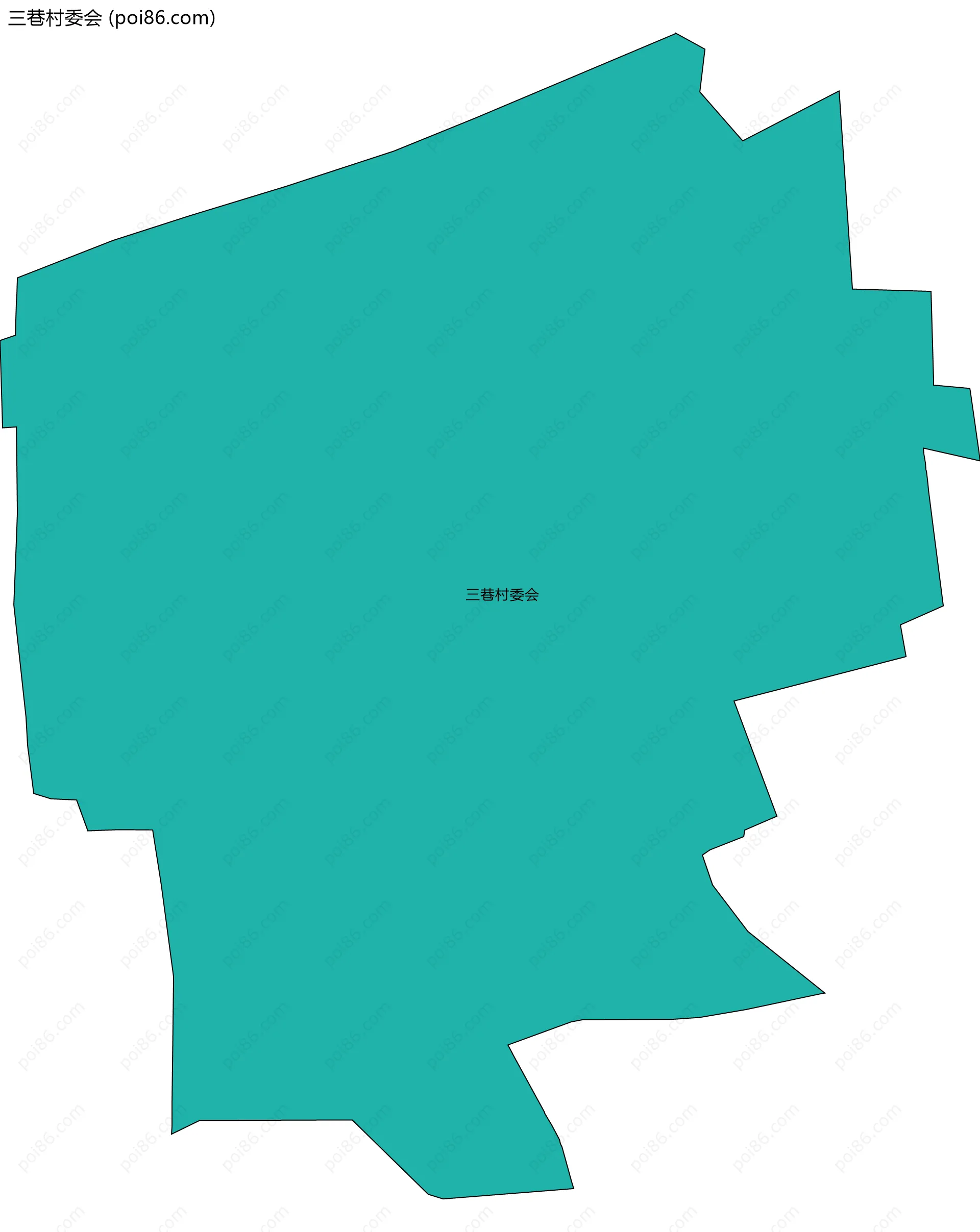 三巷村委会边界地图