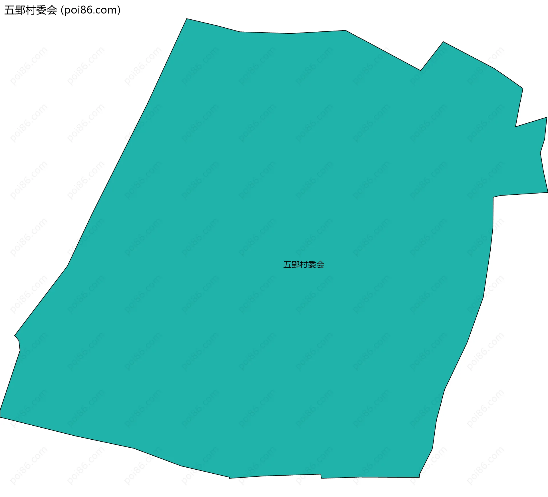 五郢村委会边界地图