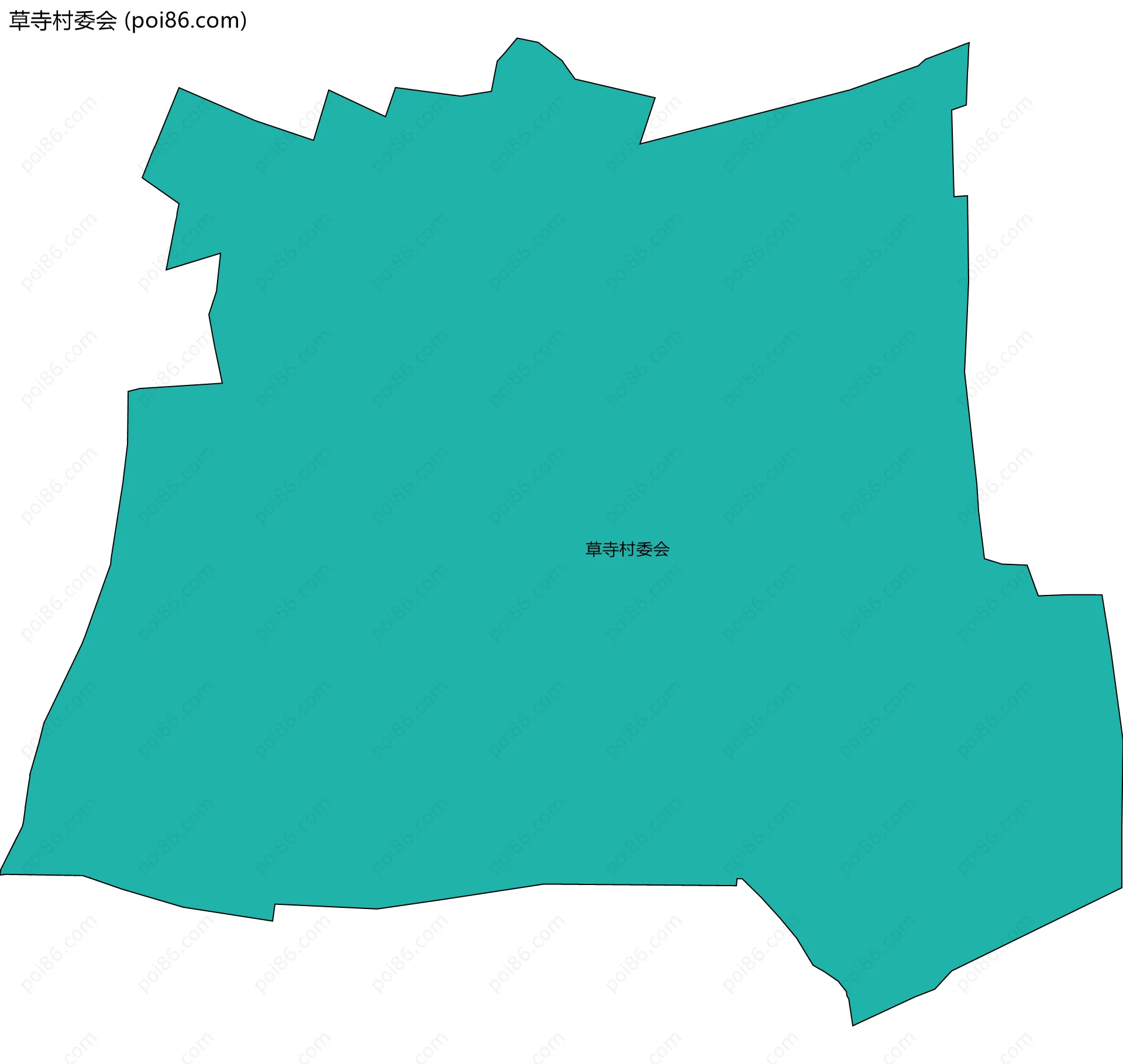 草寺村委会边界地图