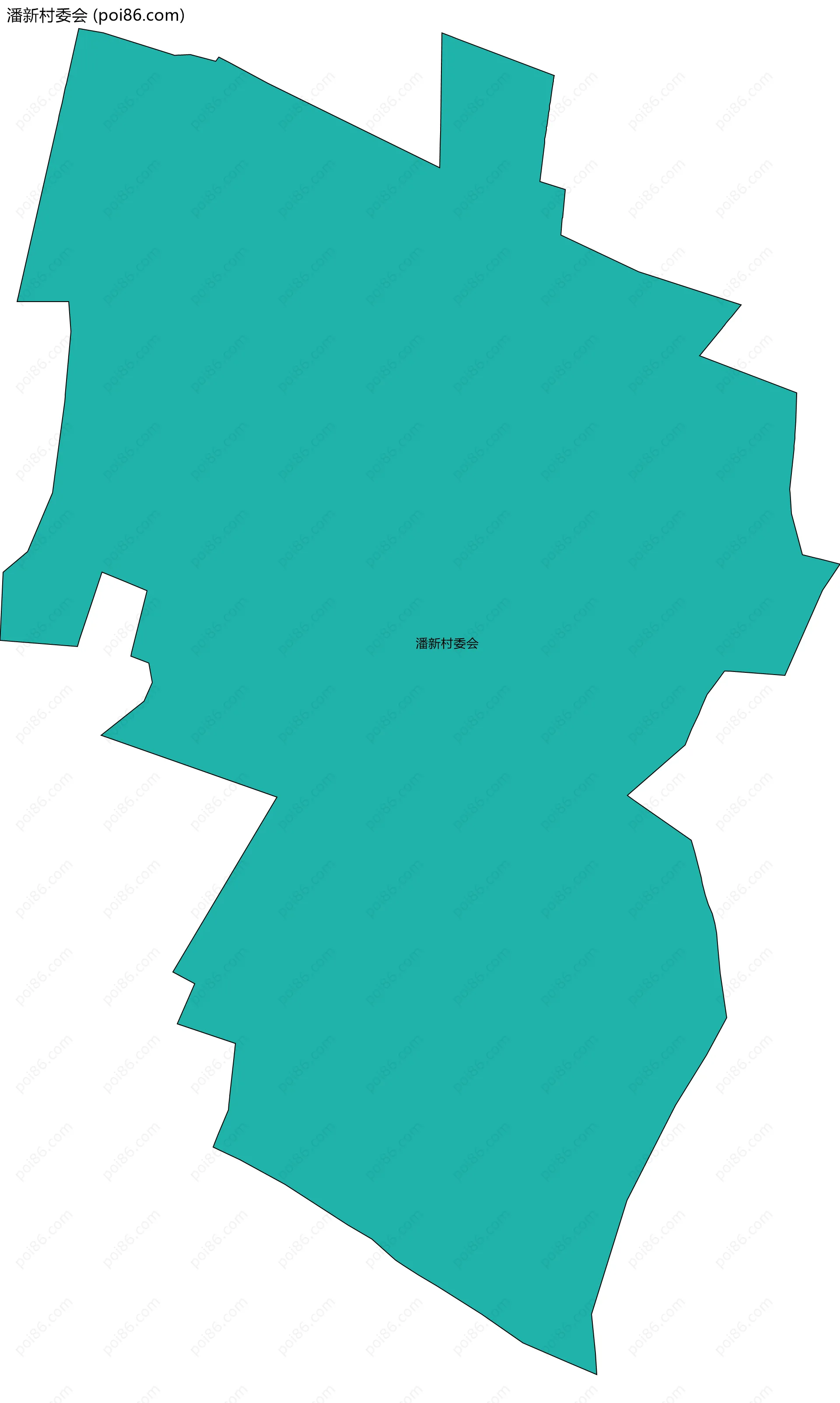 潘新村委会边界地图