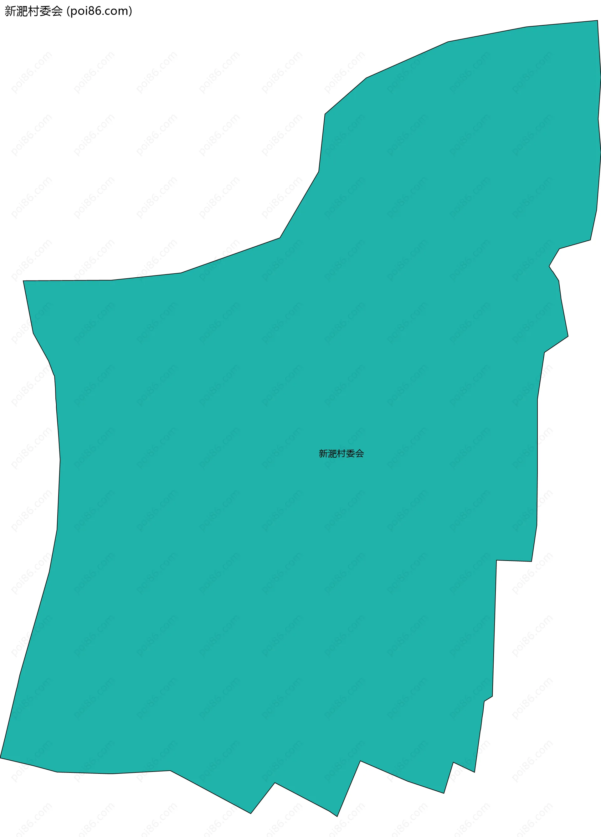 新淝村委会边界地图