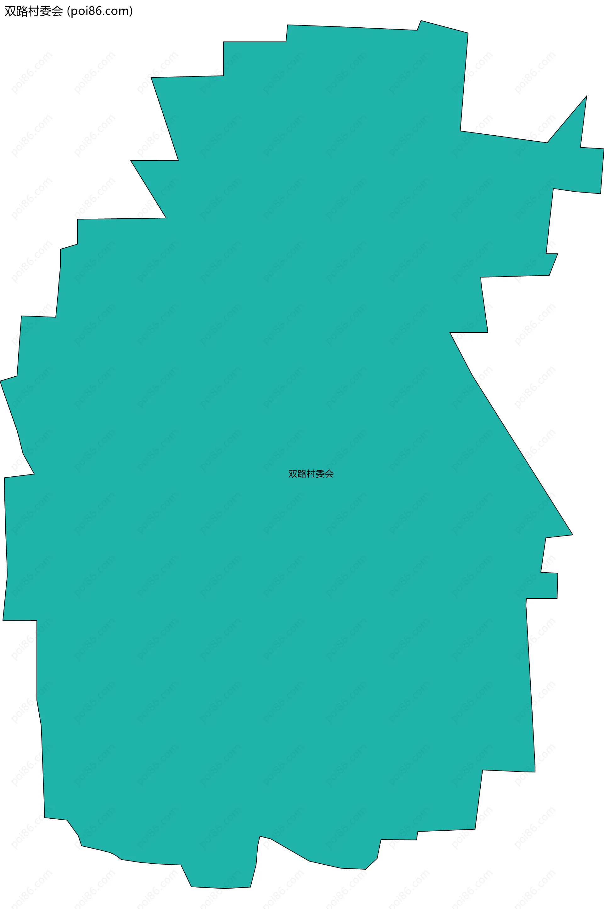 双路村委会边界地图