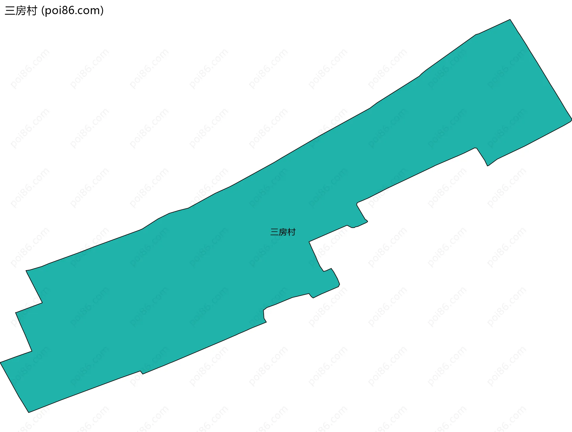 三房村边界地图