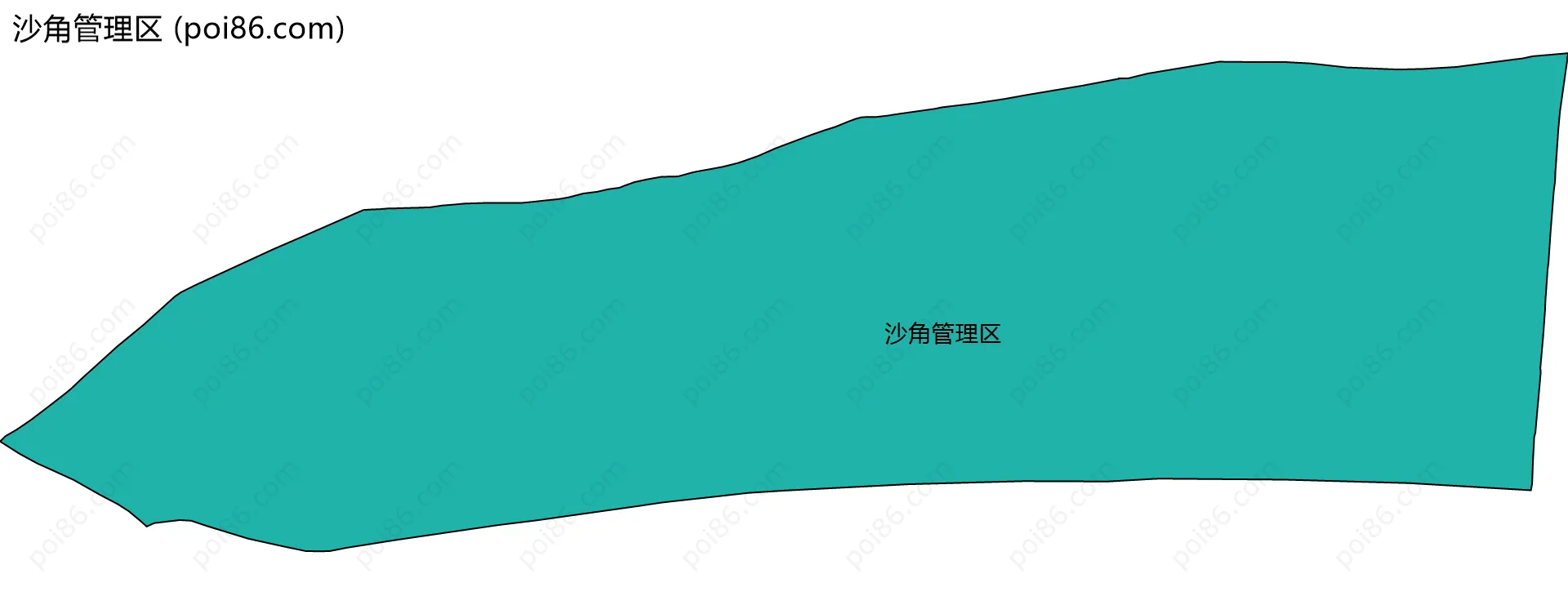 沙角管理区边界地图