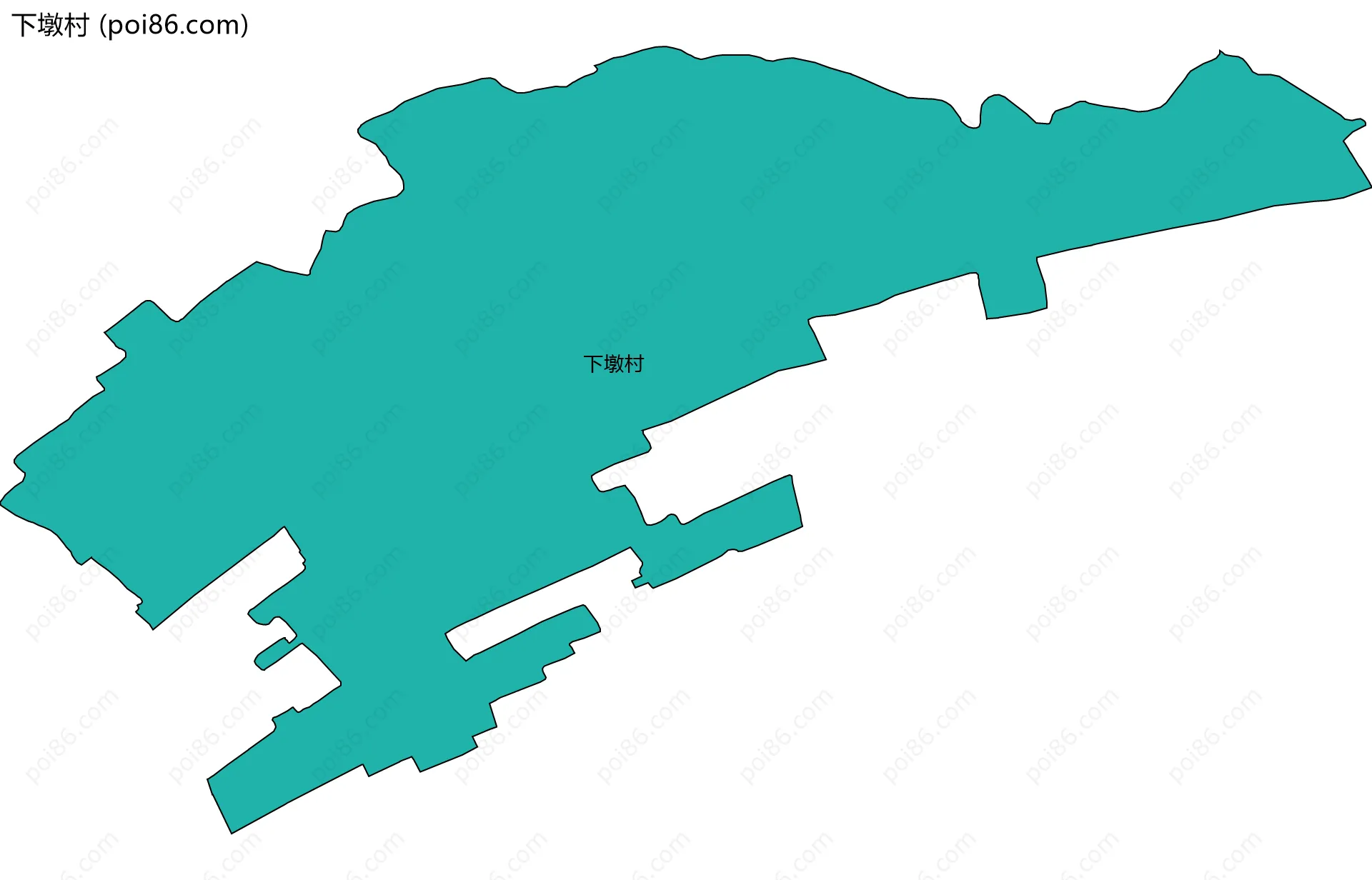 下墩村边界地图