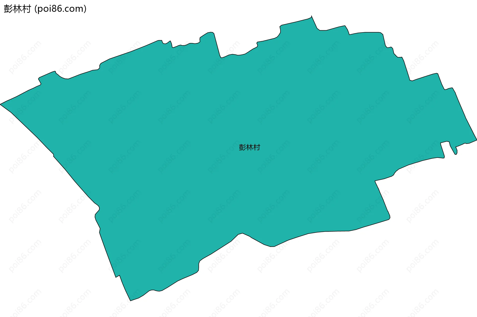 彭林村边界地图