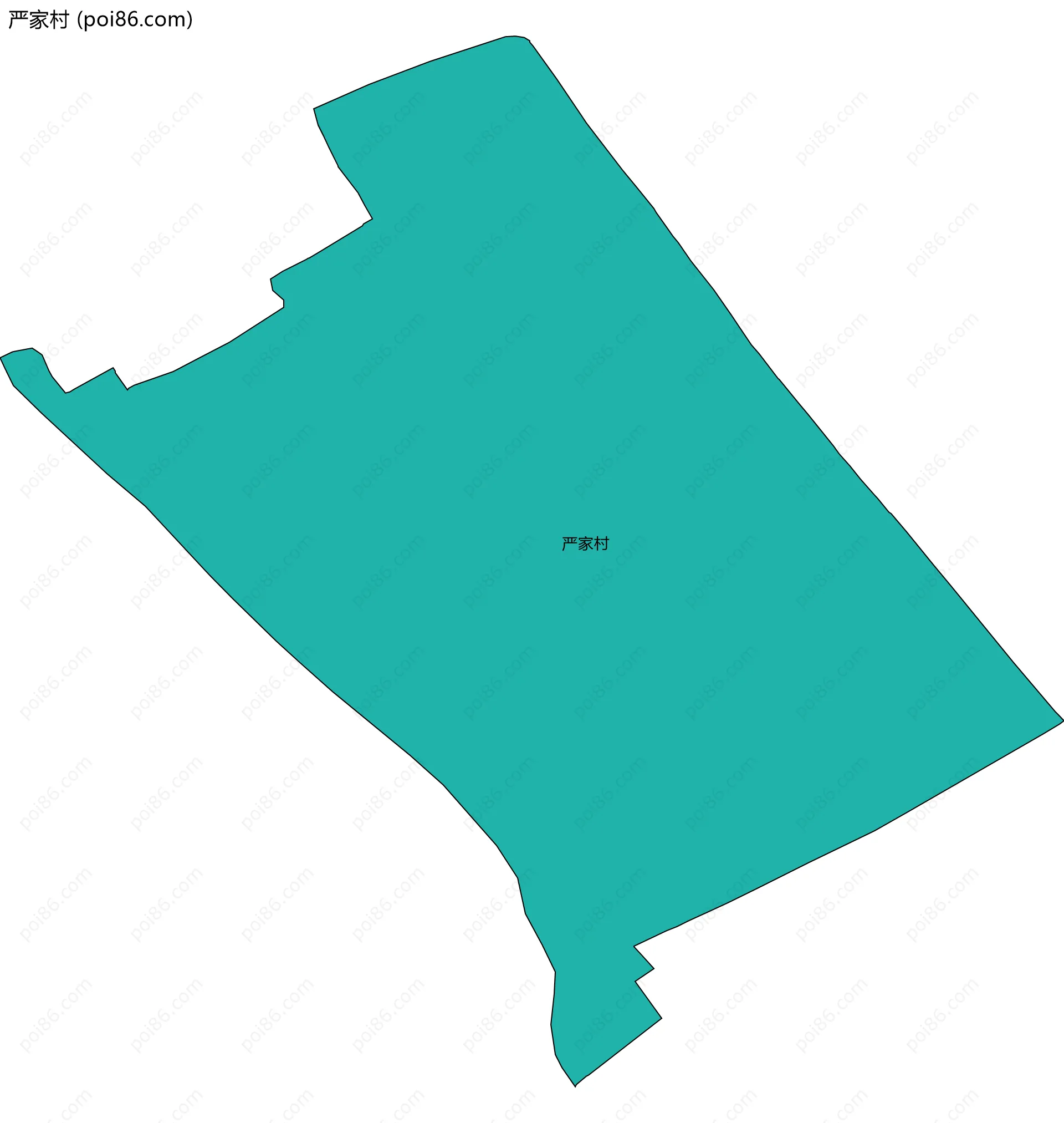 严家村边界地图