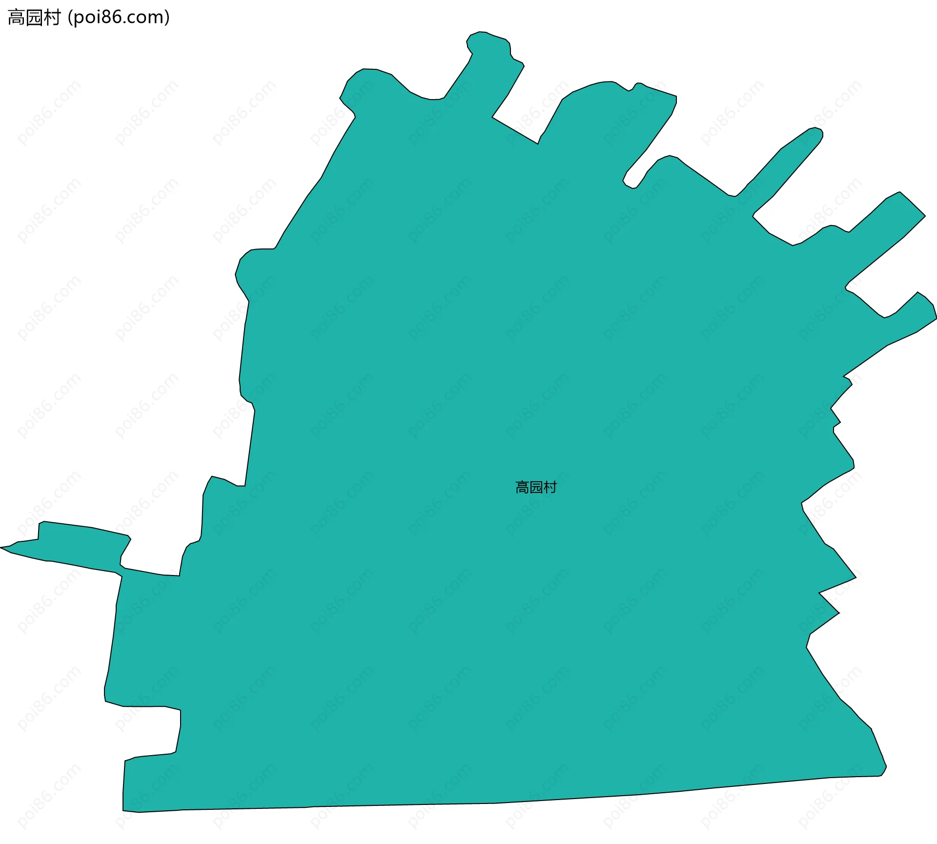 高园村边界地图